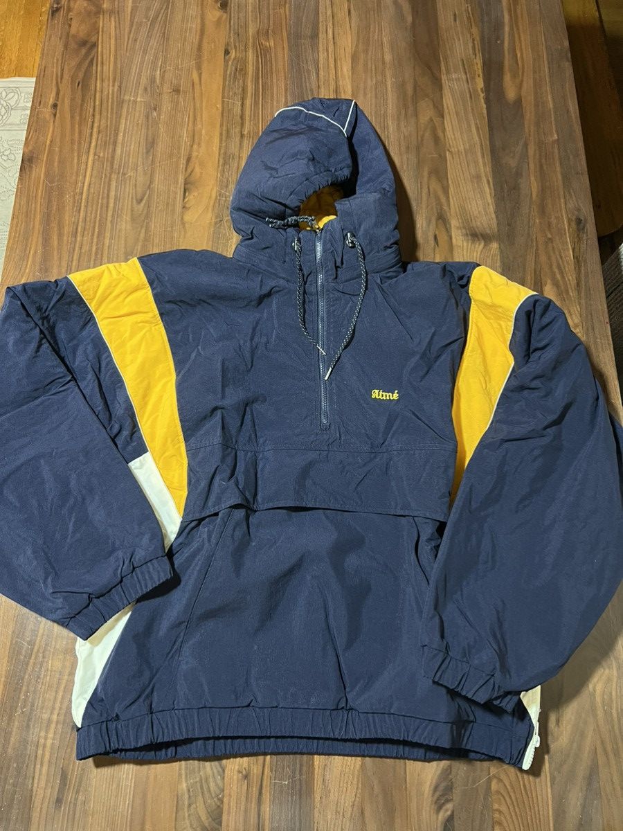 image of Aime Leon Dore Ald Collegiate Popover Jacket Size XL Navy in Blue, Men's