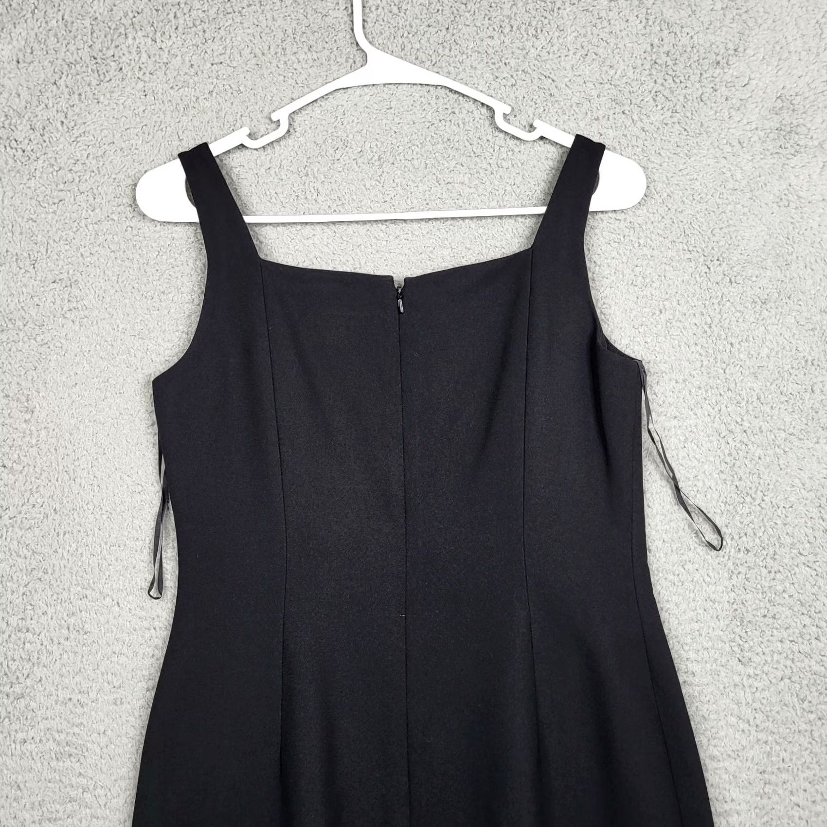 Loft LOFT By Ann Taylor Women Black Sheath Dress Size 4P Petite | Short Sleeve Square Neck Casual 4P Women Dress LOFT Sheath Black Size S / US 4 / IT 40 - 5 Thumbnail