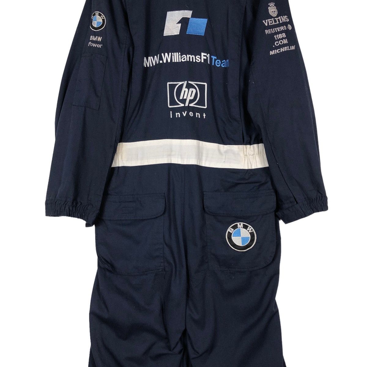 Japanese Brand 🔥Vintage Overall Racing BMW Williams F1 Team HP Castrol Size US 38 / EU 54 - 10 Thumbnail