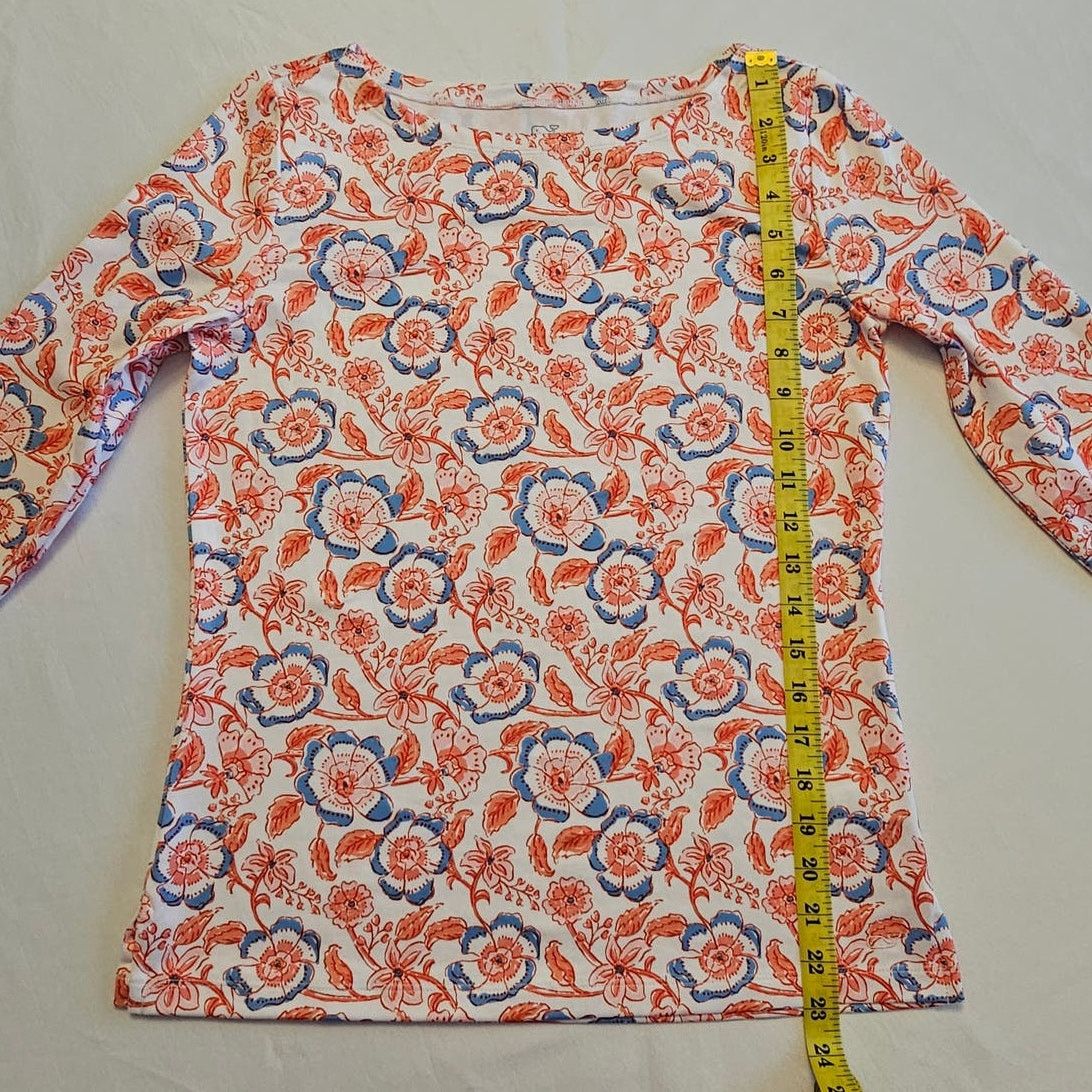 Vineyard Vines Vineyard Vines Casual Sankaty Floral 3/4 Sleeve Shirt Top XS Size XS / US 0-2 / IT 36-38 - 5 Thumbnail
