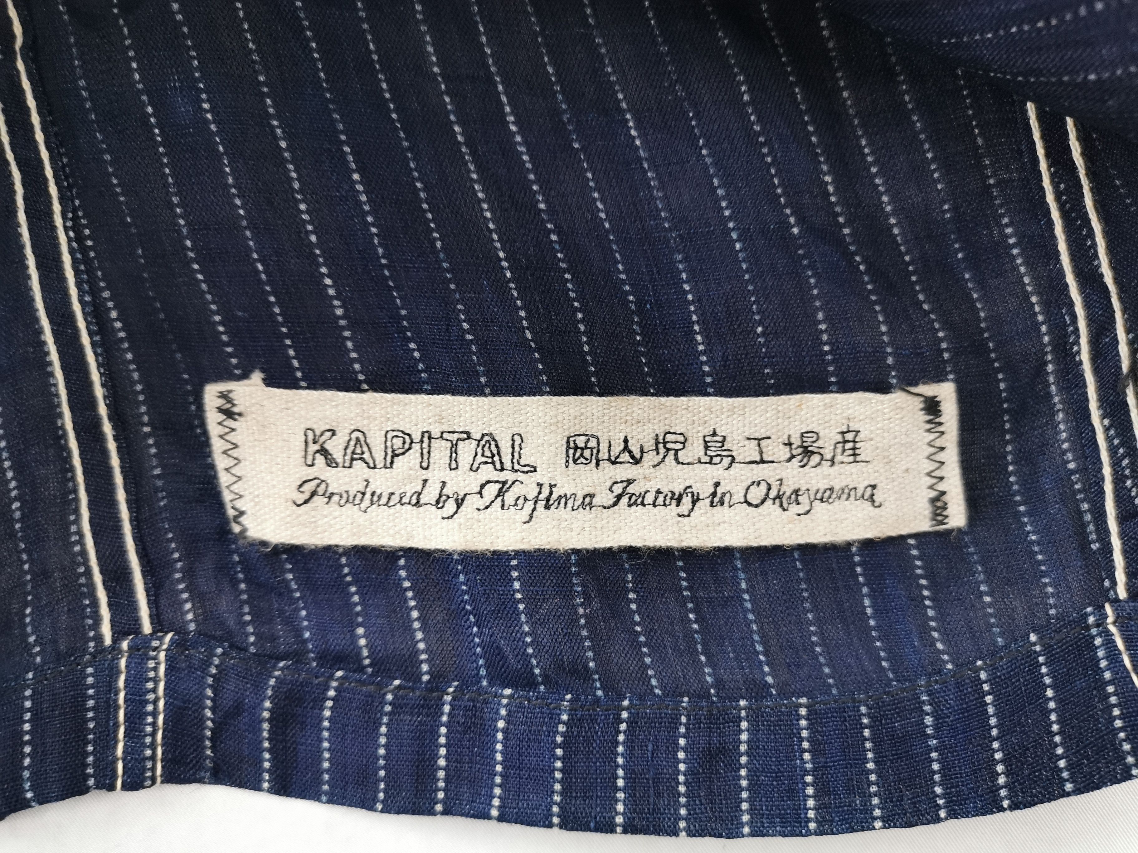 Kapital Vintage 90's Kapital Indigo Hickory Hemp Denim Jacket Size US M / EU 48-50 / 2 - 5 Thumbnail