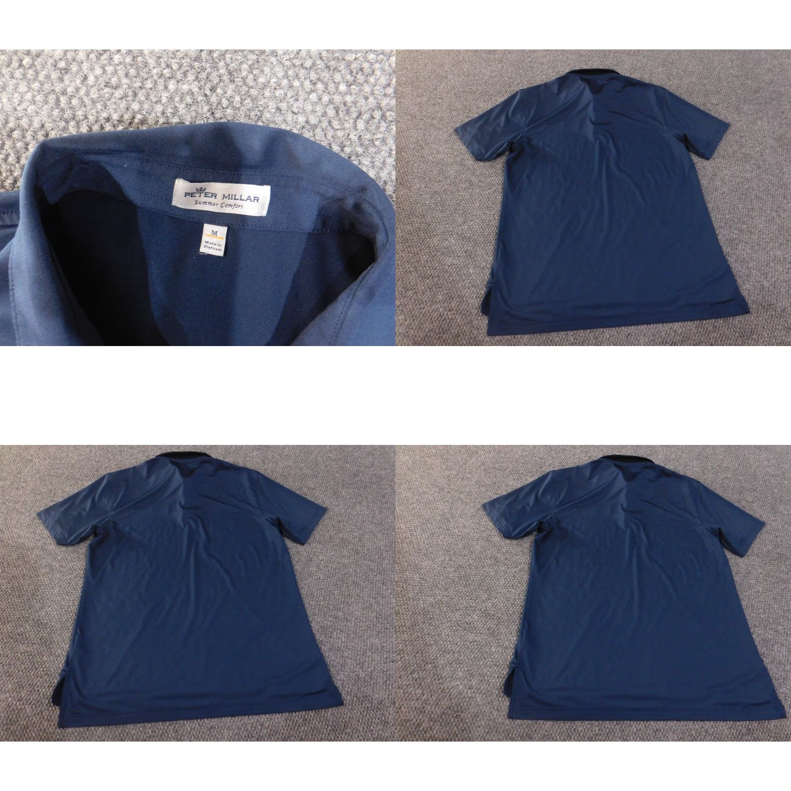 Peter Millar Peter Millar Polo Medium Summer Comfort Mens Blue Golf Performance Stretch Shirt Size US M / EU 48-50 / 2 - 8 Thumbnail