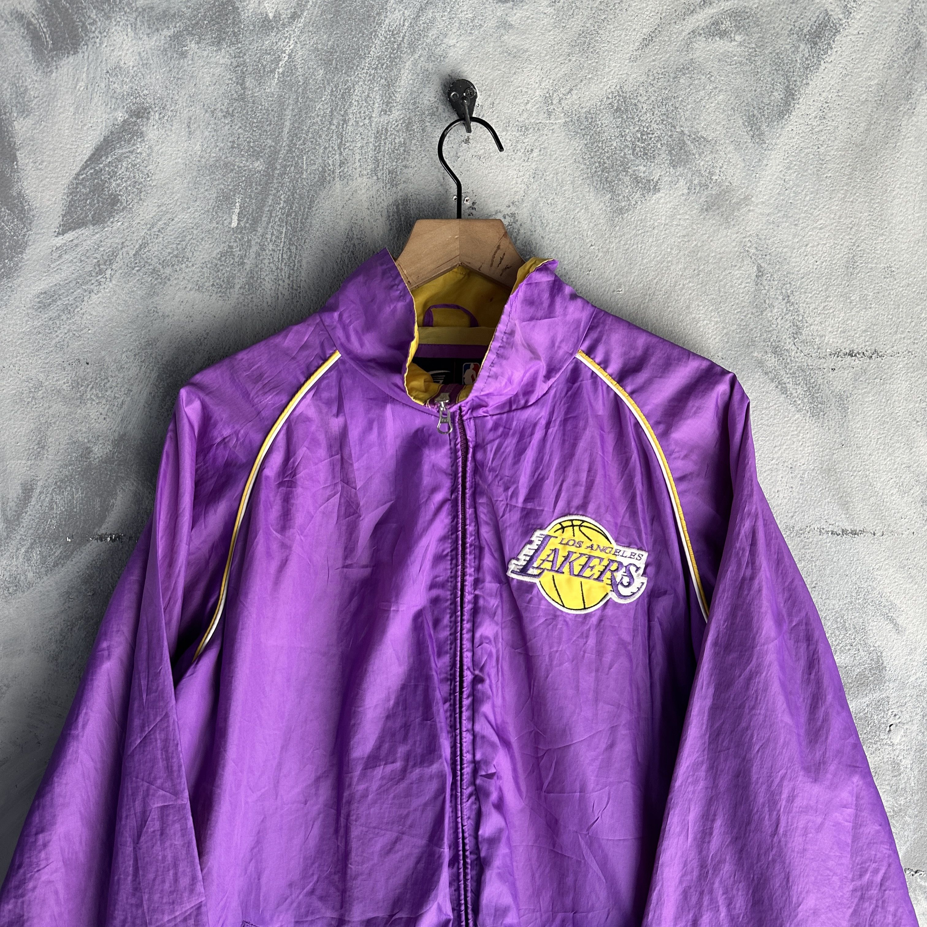 G-III Vtg Los Angeles Lakers Jacket Mens Carl Banks G-lll Size US L / EU 52-54 / 3 - 2 Thumbnail
