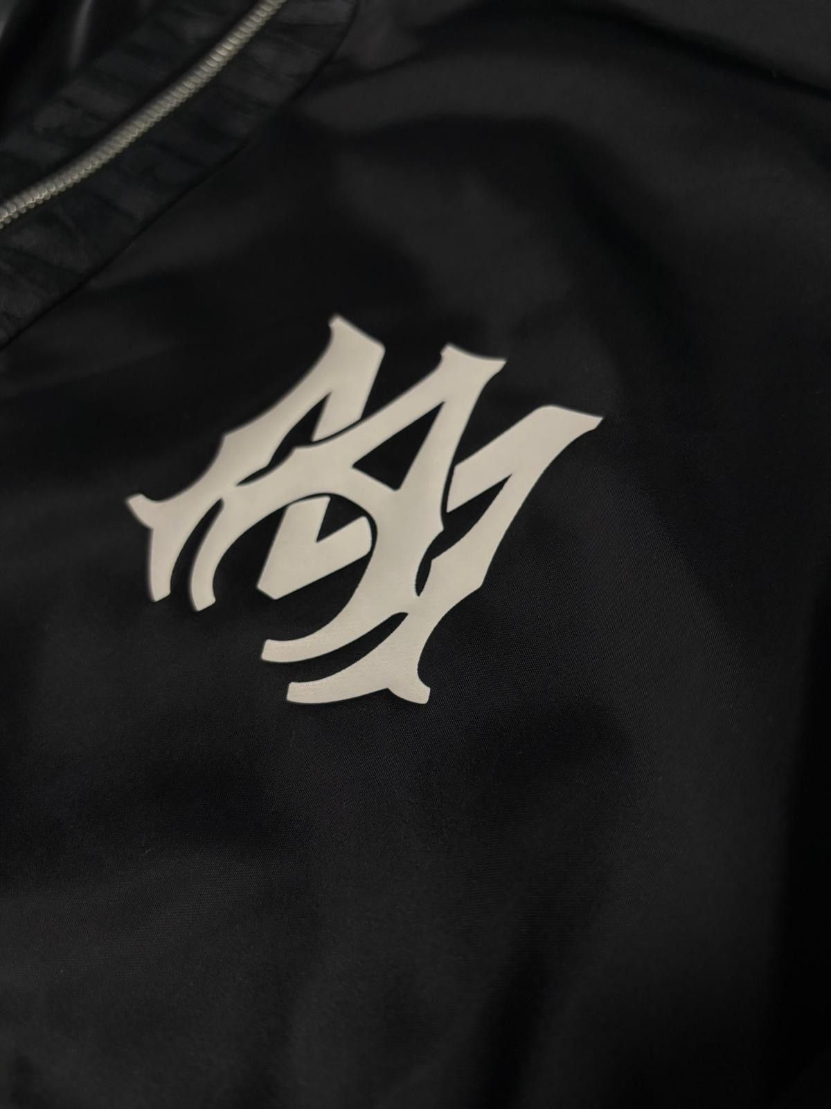 Amiri AMIRI MA Logo Black Hooded Windbreaker Jacket - Size Medium Size US M / EU 48-50 / 2 - 3 Thumbnail