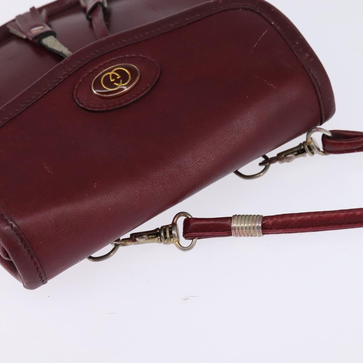 Gucci GUCCI Shoulder Bag Leather Red Size ONE SIZE - 6 Thumbnail