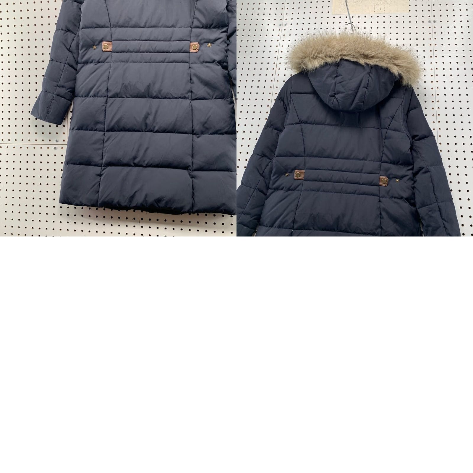 Ralph Lauren VINTAGE LRL Lauren Ralph Lauren Down Puffer Parka Coat Womens S Blue Quilted Sherpa Size S / US 4 / IT 40 - 10 Thumbnail