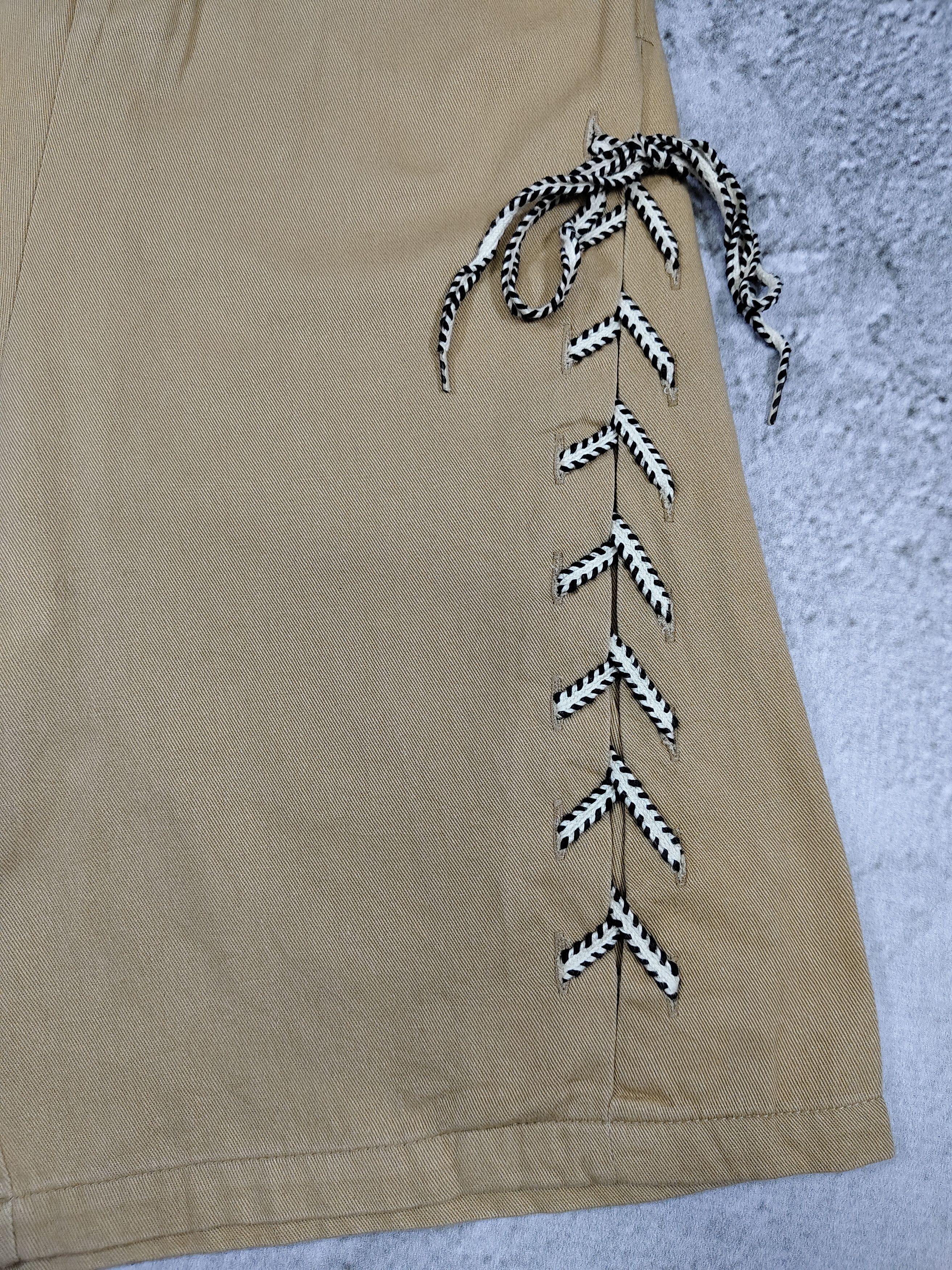 Japanese Brand Rivet & Surge🇯🇵 Archive Utility Lace-Up Culotte Wide Leg Size 30" / US 8 / IT 44 - 3 Thumbnail