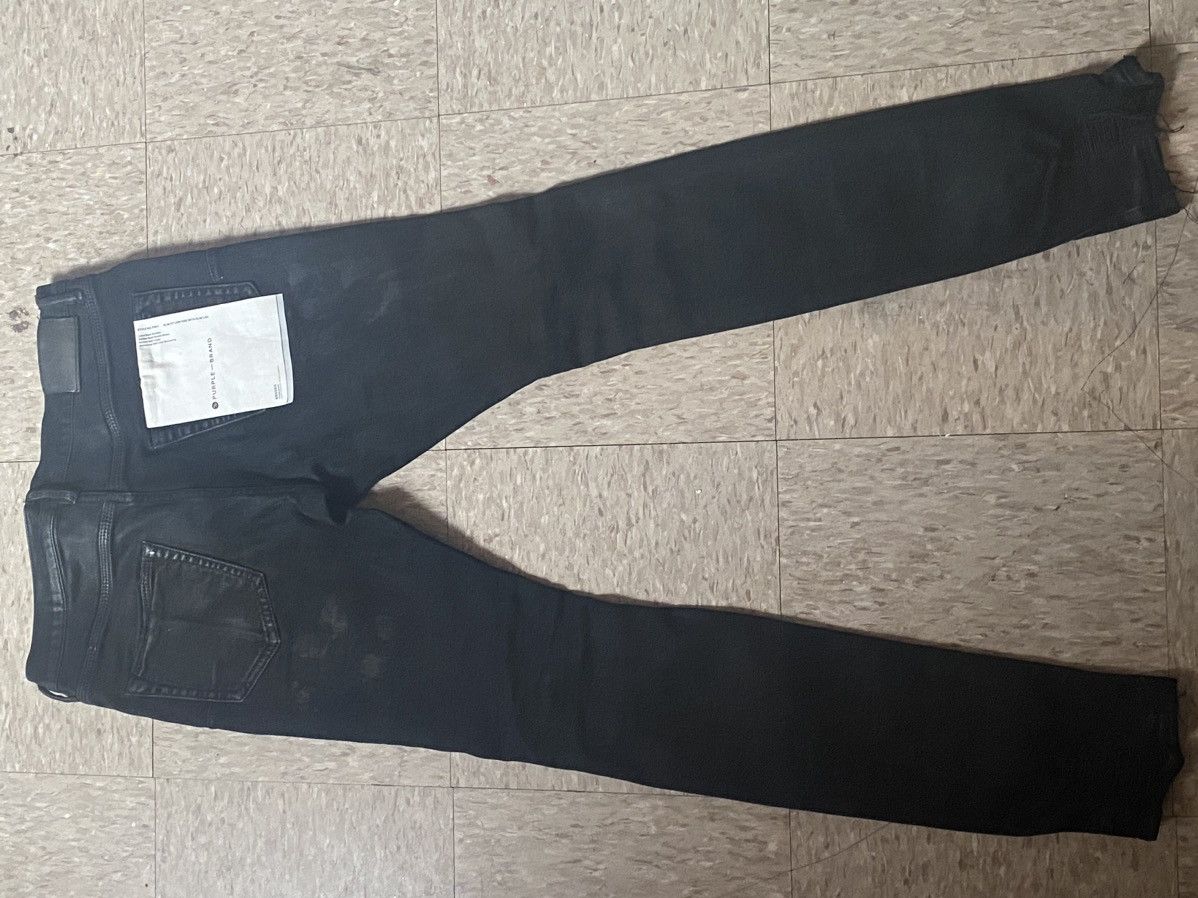 Purple Brand Purple Jeans P001 Black Oil Spill Size US 30 / EU 46 - 2 Thumbnail