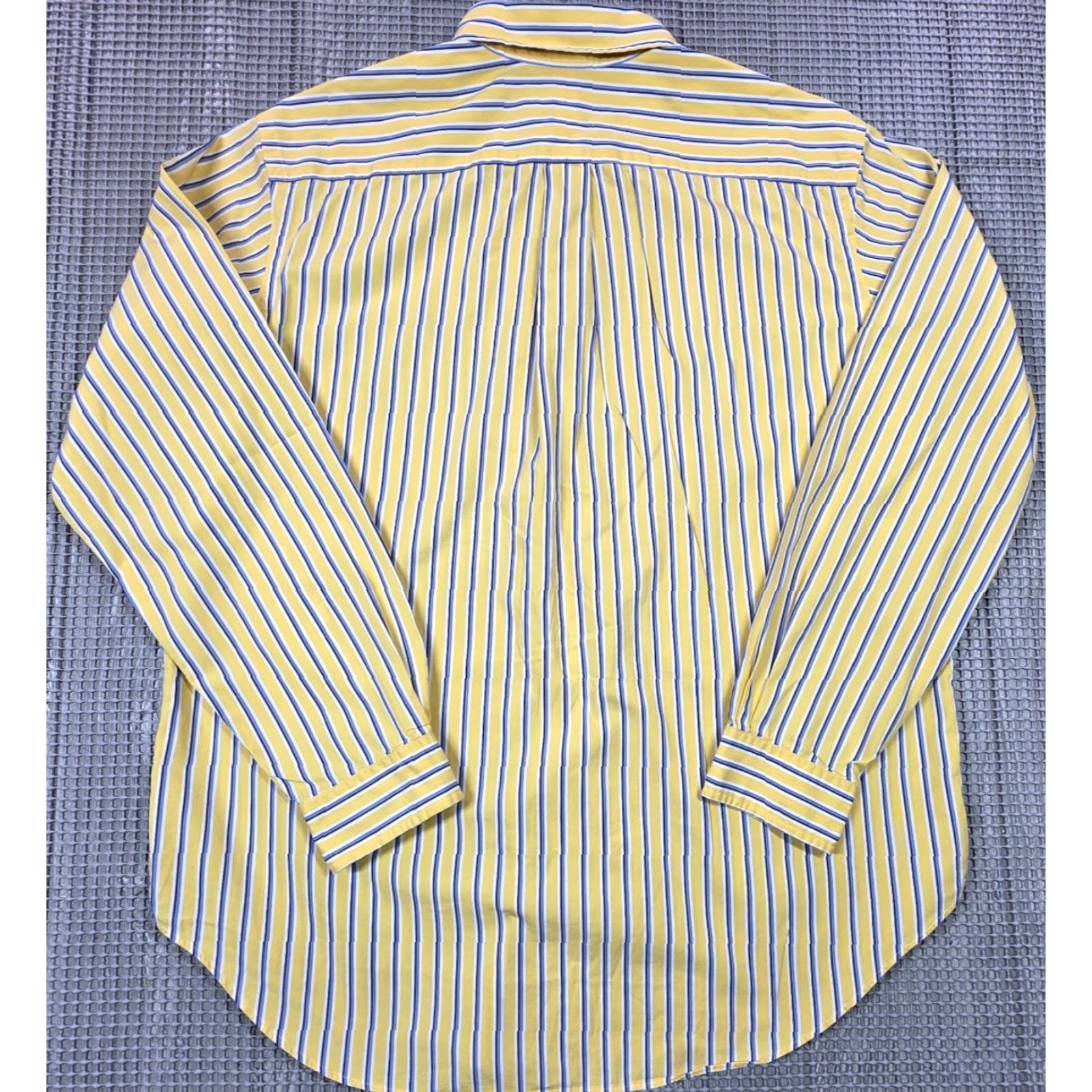 Polo Ralph Lauren VINTAGE Polo Ralph Lauren Button-Up Shirt Striped Yellow XL Long Sleeve 90s Classic Fit Men’s Button-Down Polo Ralph Lauren Shirt Size US XL / EU 56 / 4 - 7 Thumbnail