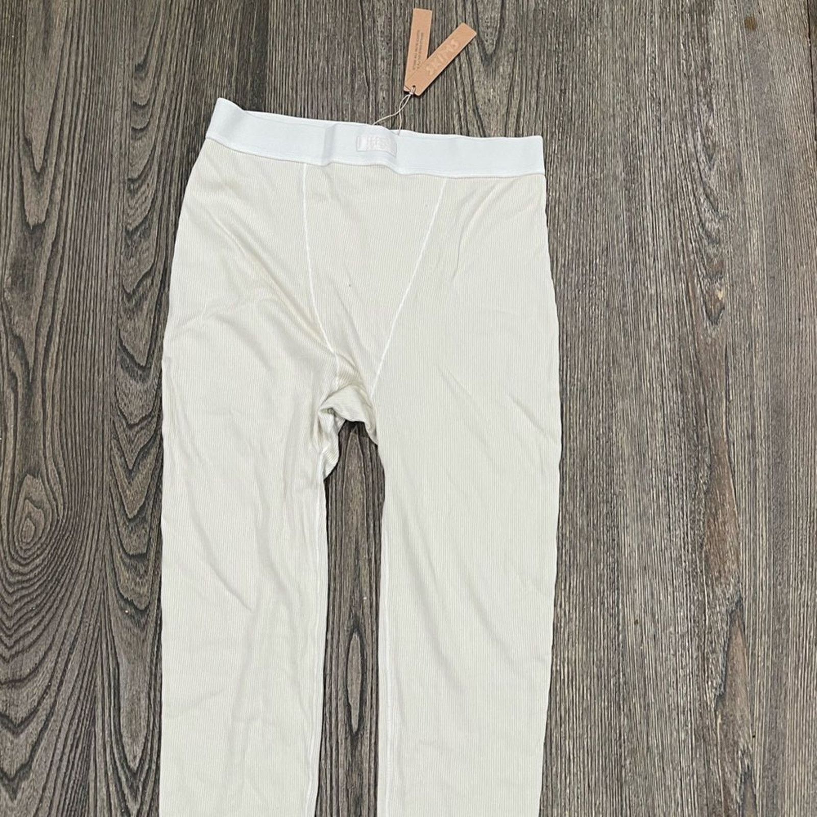 SKIMS NWT Skims Cotton Rib Legging High-Rise Elastic Waistband S Size 26" / US 2 / IT 38 - 8 Thumbnail