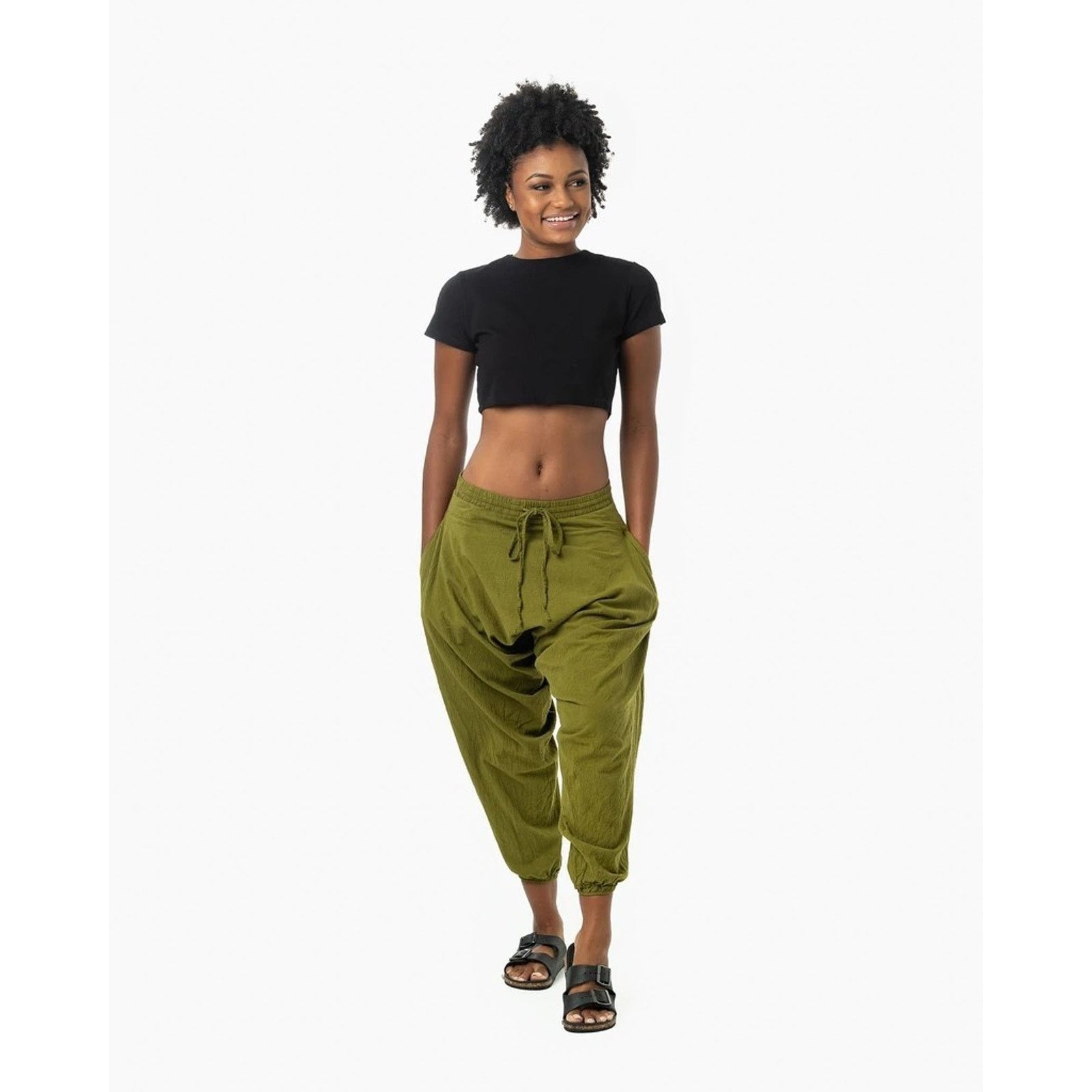 Buddha to Buddha Buddha Pants Savannah Womens Baggy Boho Dance Harem 2XS Size 26" / US 2 / IT 38 - 1 Thumbnail