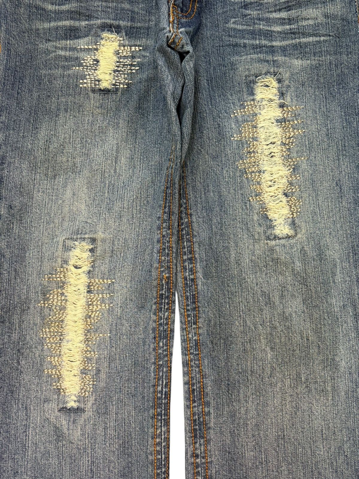 Ksubi Vintage Japanese Brand Faded Wash Distressed Jeans Size 30" / US 8 / IT 44 - 3 Thumbnail