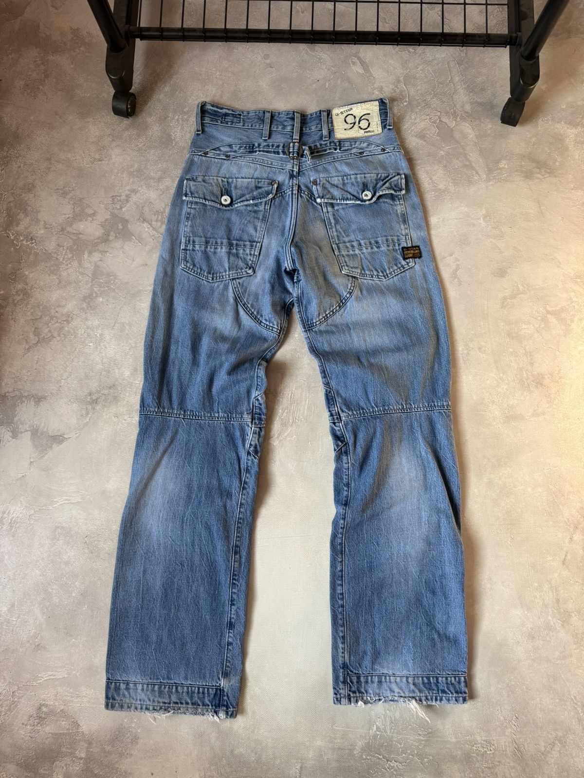 G-Star Vintage G-Star Raw Elwood Buckleback Distressed Jeans Size US 30 / EU 46 - 1 Thumbnail