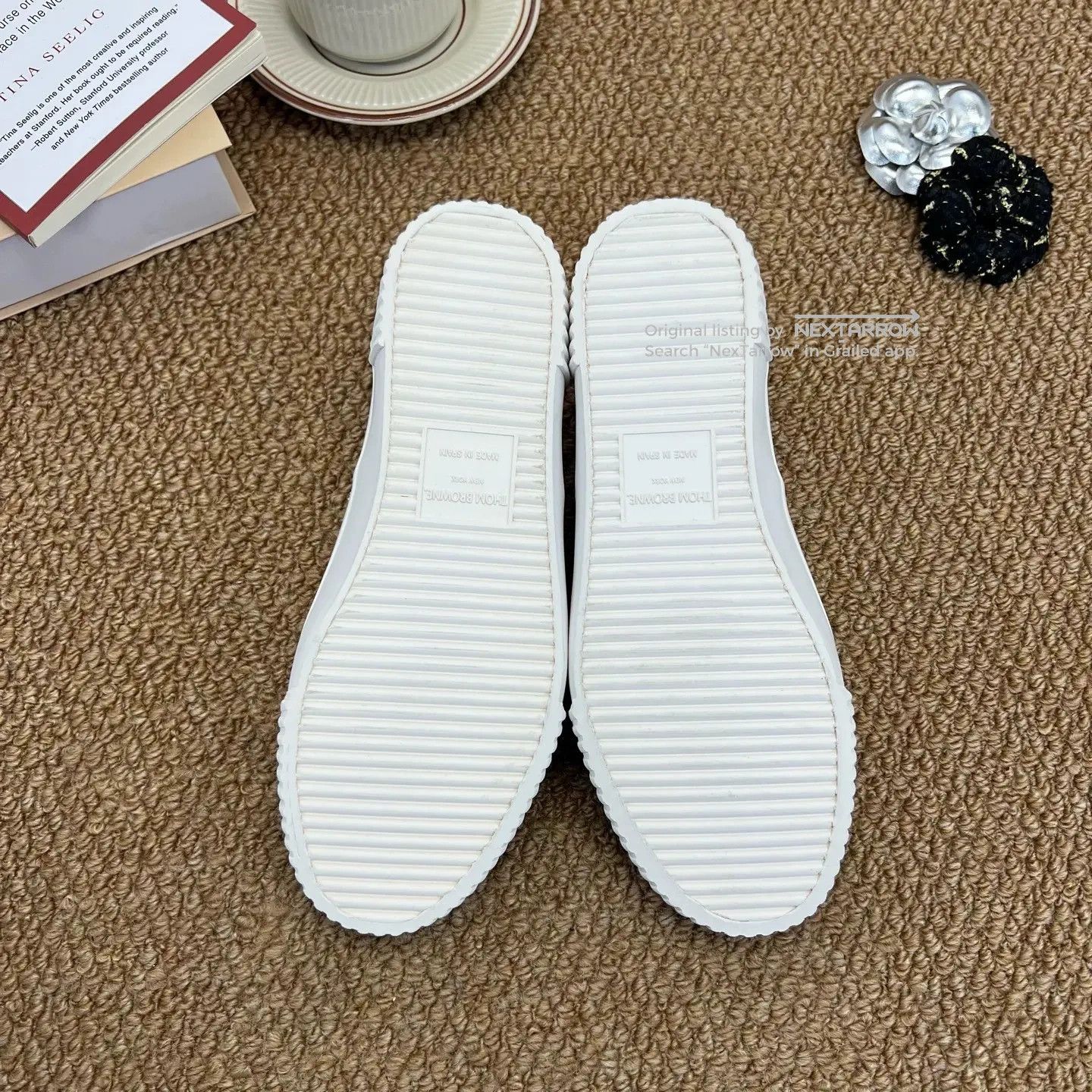 Thom Browne TB Heritage Off-White Beige Size US 9 / IT 39 - 5 Thumbnail