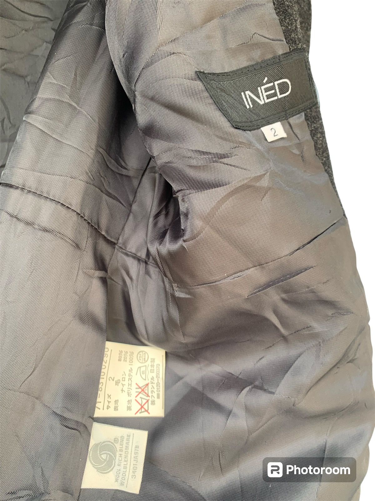 Yohji Yamamoto Vintage Yohji Yamamoto Ined Wool Long Hoodie Jacket Size S / US 4 / IT 40 - 11 Thumbnail