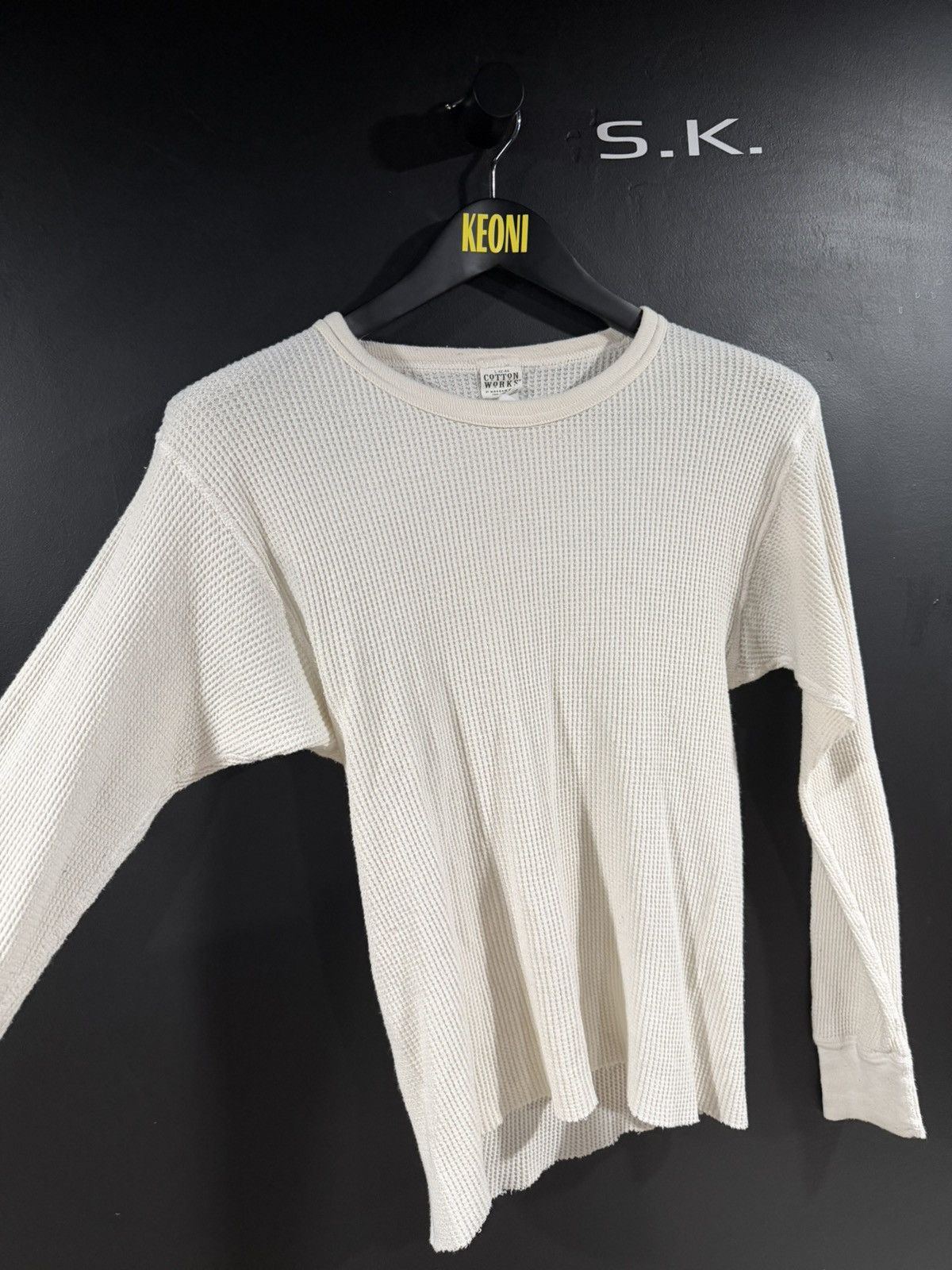 Vintage 1980s Vintage Morgan Mills Grunge Blank Cropped Thermal L Size US L / EU 52-54 / 3 - 5 Thumbnail