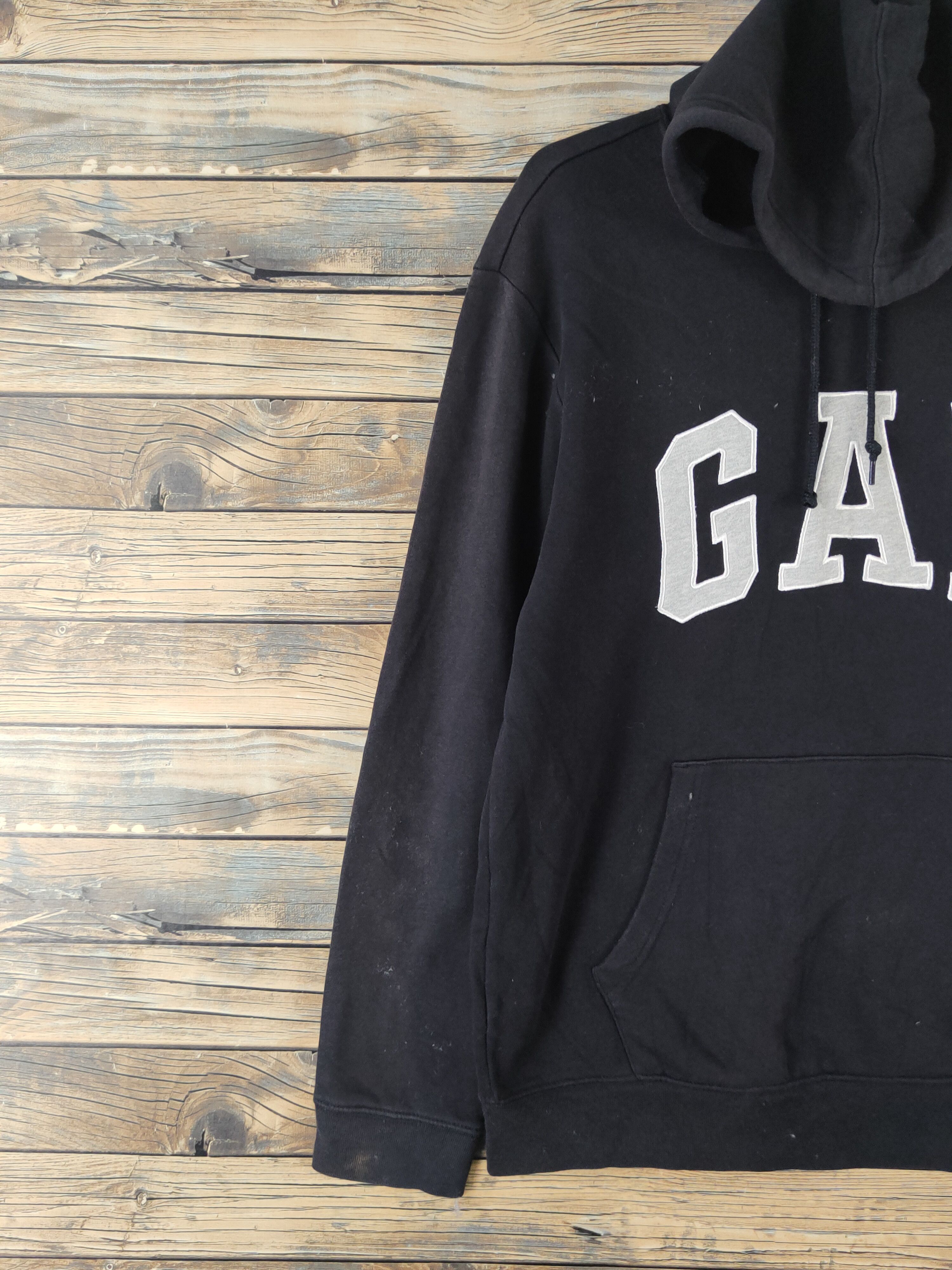 Japanese Brand DL Gap Black Hoodie Sweatshirts #2026 Size US M / EU 48-50 / 2 - 3 Thumbnail