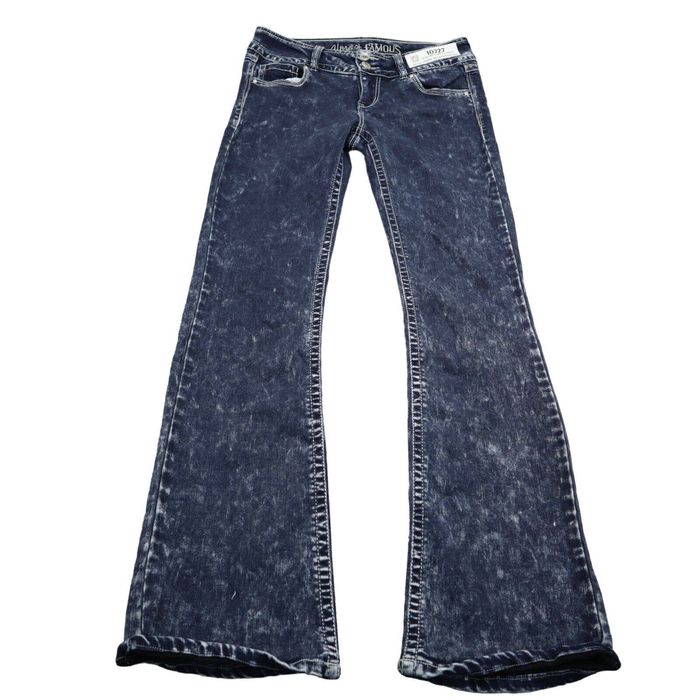 Almost Famous Almost Famous Jeans Women 9 Blue Denim Dark Wash Flared ...