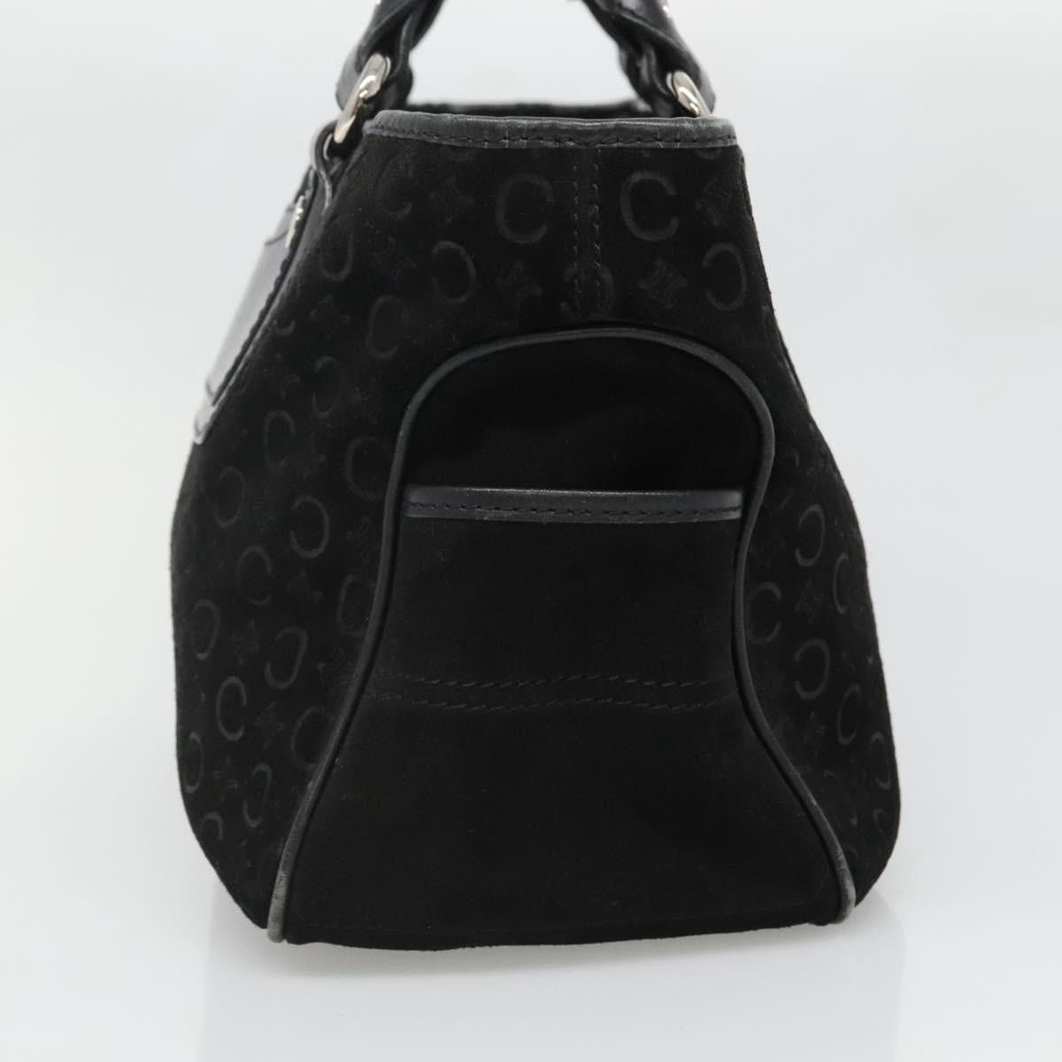 Celine CELINE C Macadam Canvas Hand Bag Suede Black Silver Size ONE SIZE - 5 Thumbnail
