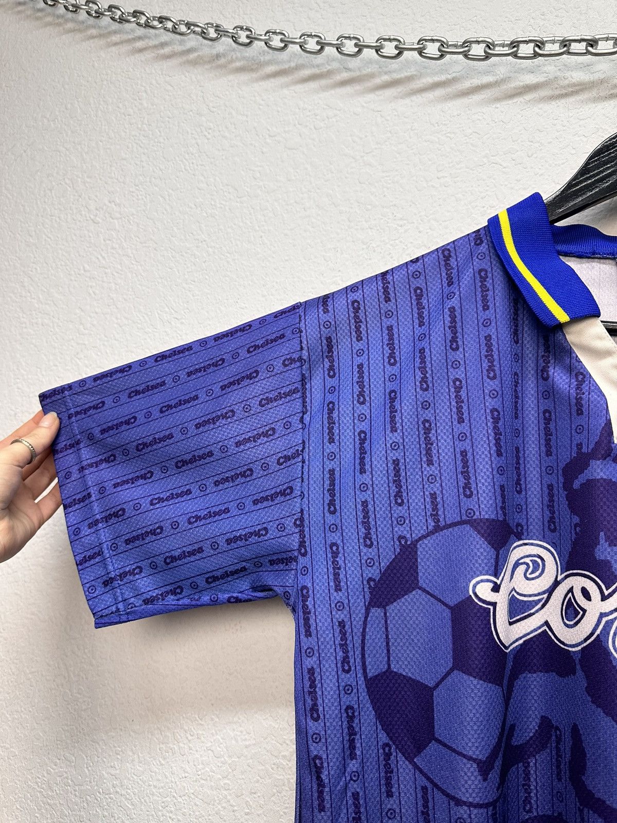 Adidas Vintage 90s Blue Soccer Jersey Chelsea Club Rare Graphic Size US M / EU 48-50 / 2 - 5 Thumbnail