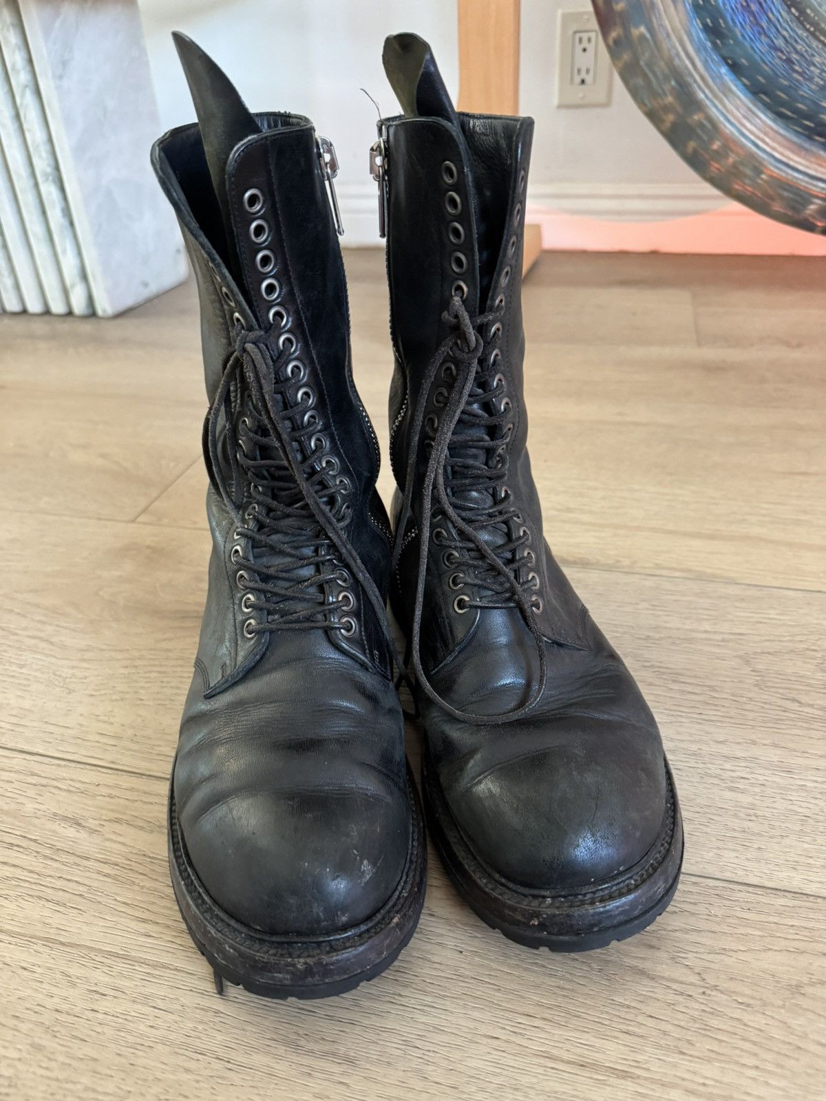 Rick Owens Goodyear flex combat boot Size US 10 / EU 43 - 7 Thumbnail