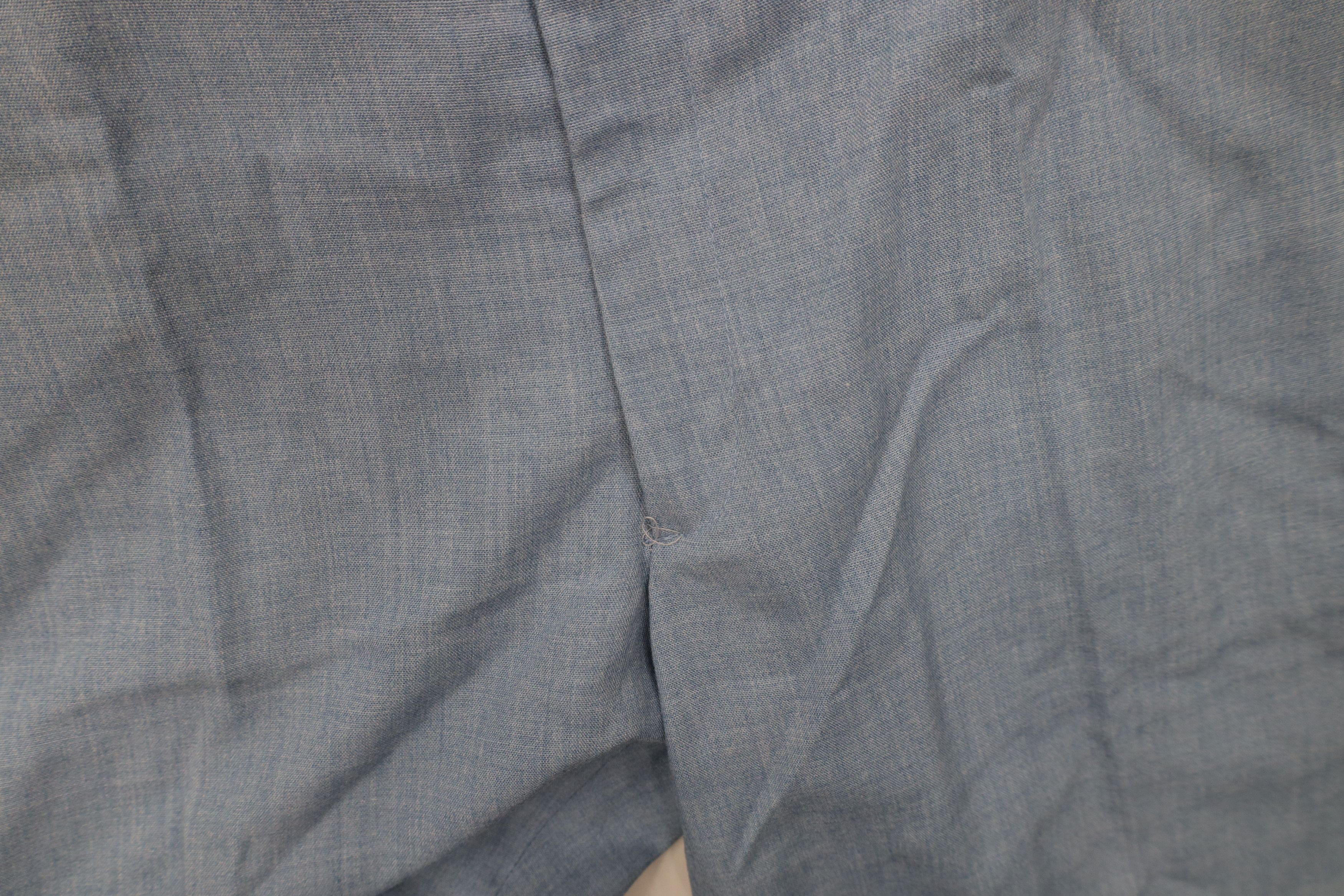 Vintage Vintage 70s Blend Chambray Wide Leg Chino Pants USA Size US 34 / EU 50 - 5 Thumbnail