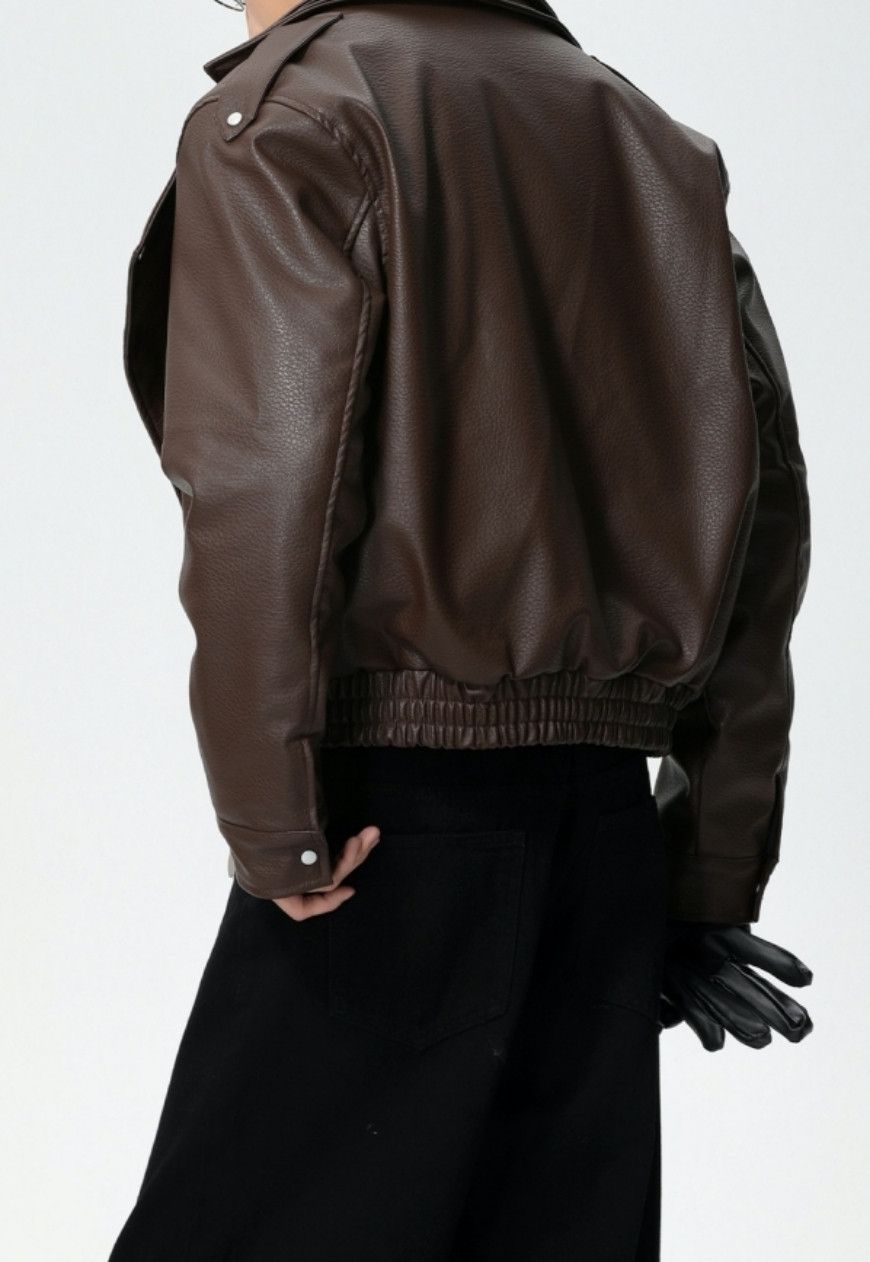 Other Men’s Premium PU quilted leather jacket Size US M / EU 48-50 / 2 - 7 Thumbnail