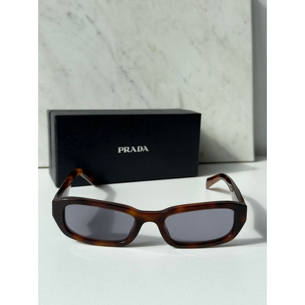 Prada NEW Prada PR B06S Sunglasses in Havana Brown Purple Size ONE SIZE - 3 Thumbnail