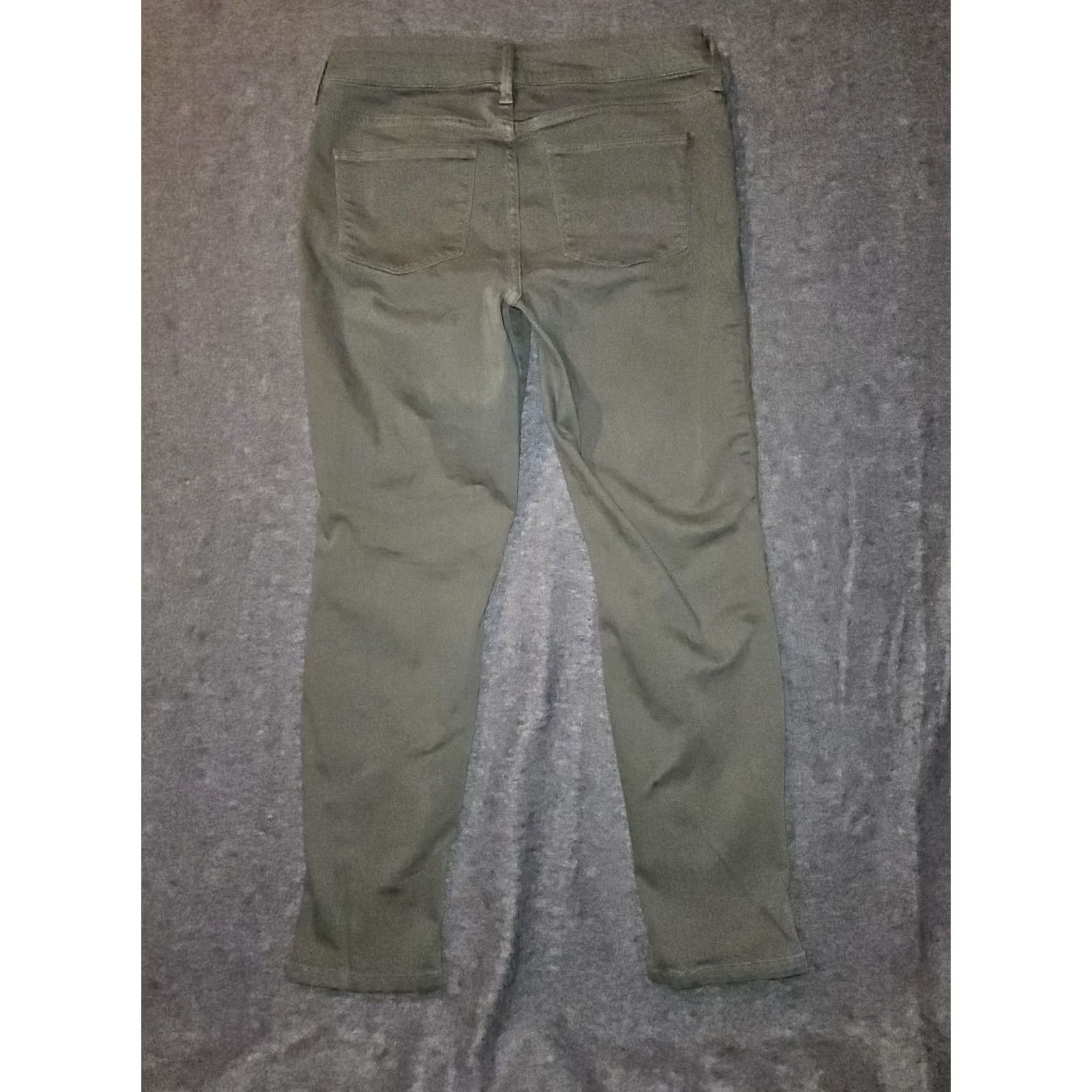 NYDJ NYDJ Jeans Women's 6 Olive Green Mid Rise Ankle NYDJ Alina Convertible Denim Size 28" / US 6 / IT 42 - 7 Thumbnail