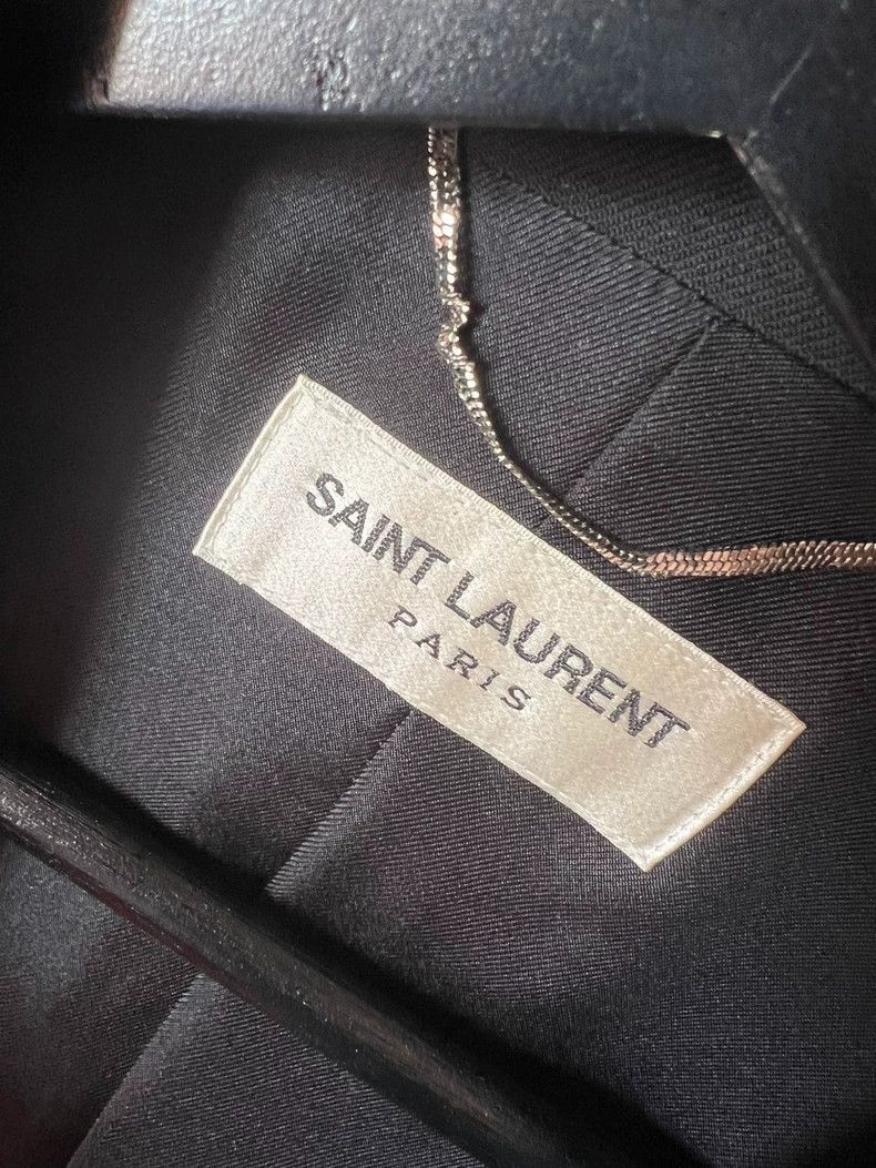 Saint Laurent Paris Saint Laurent Black Wool Blazer with Gold Buttons- Size US M / EU 48-50 / 2 - 3 Thumbnail