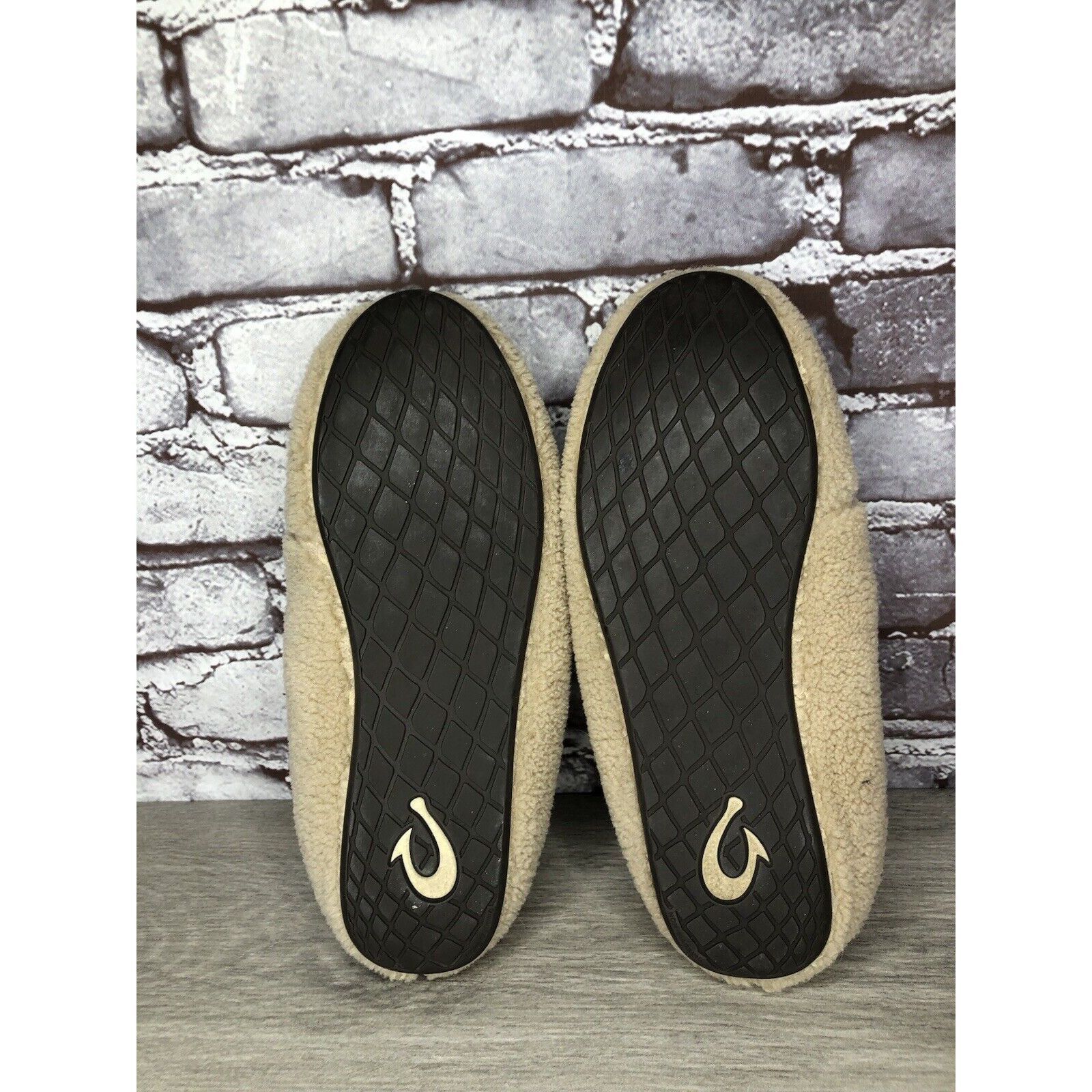 Olukai OLUKAI Nohea Heu Tan Sandbar Faux Fur Slippers Loafers Shoes Size US 8 / IT 38 - 12 Thumbnail