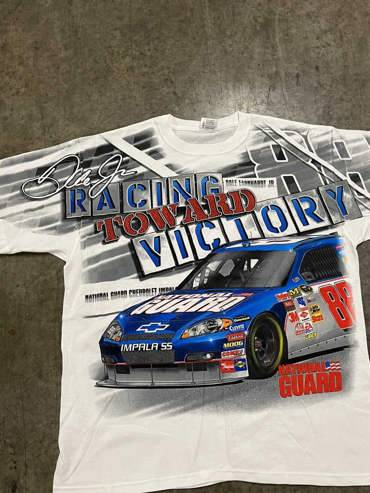 NASCAR × Vintage Vintage AOP nascar dale Earnhardt tee shirt 90s hype rare Size US XL / EU 56 / 4 - 4 Thumbnail