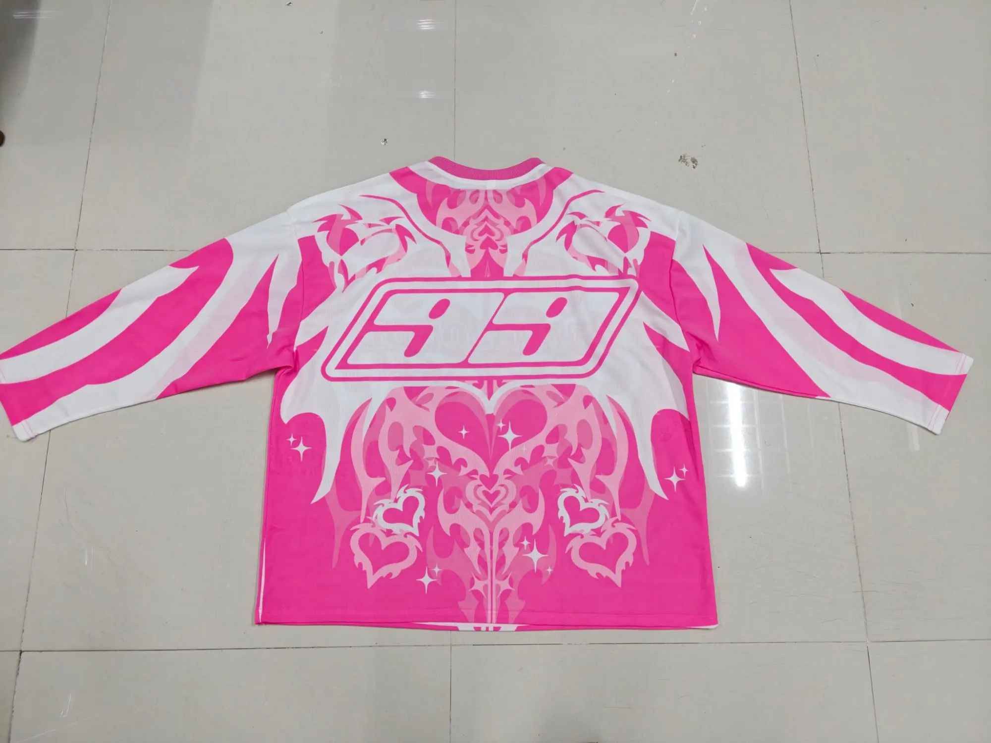 Vintage Pink Love Graphic Long Sleeve T Shirt Size US XL / EU 56 / 4 - 2 Thumbnail