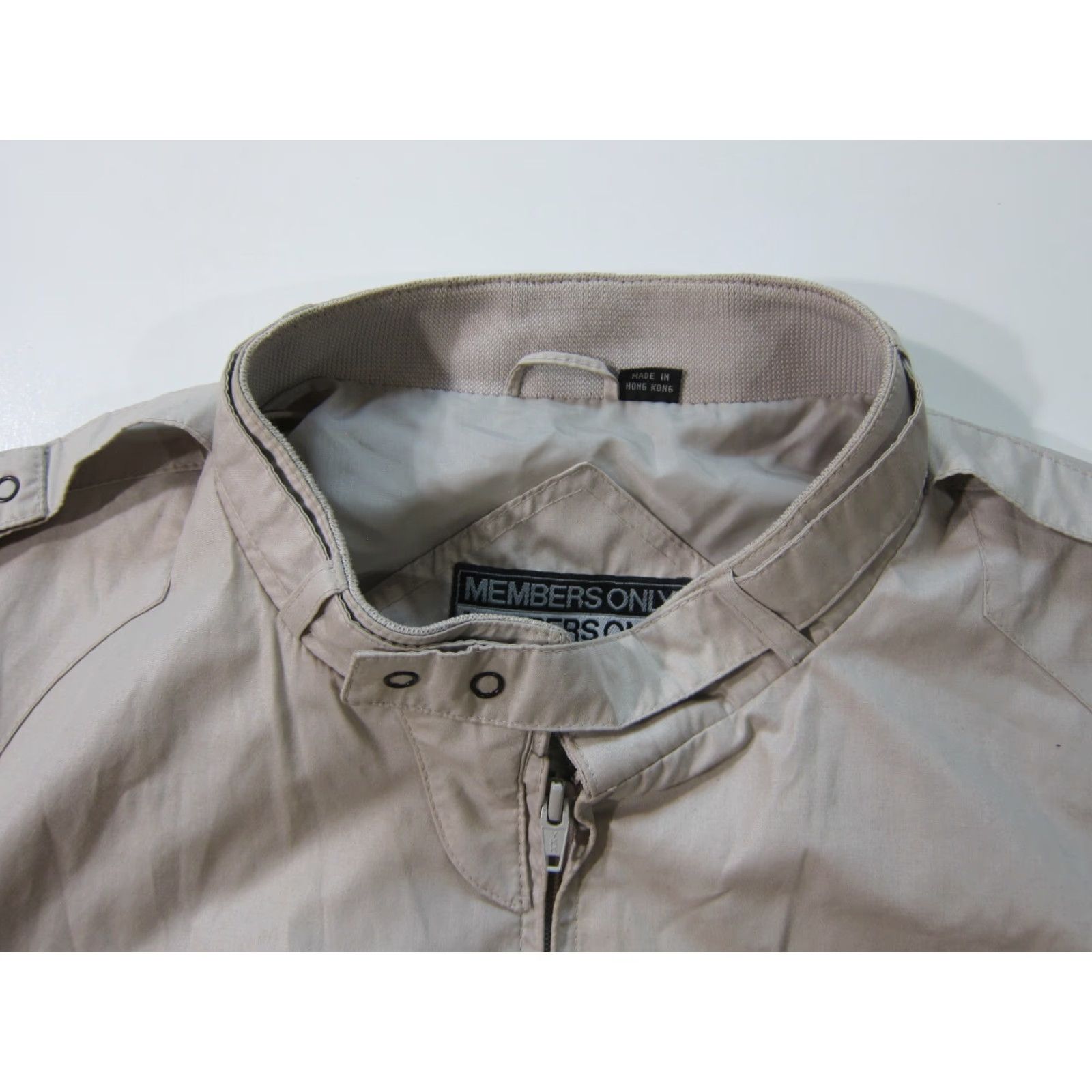 Members Only VINTAGE Members Only Beige Lightweight Pocket Zip Windbreaker Jacket Men 1X Size US XL / EU 56 / 4 - 5 Thumbnail