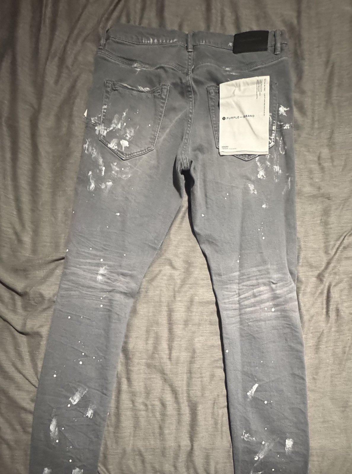 Purple Grey Purple Jeans Size US 31 - 2 Thumbnail