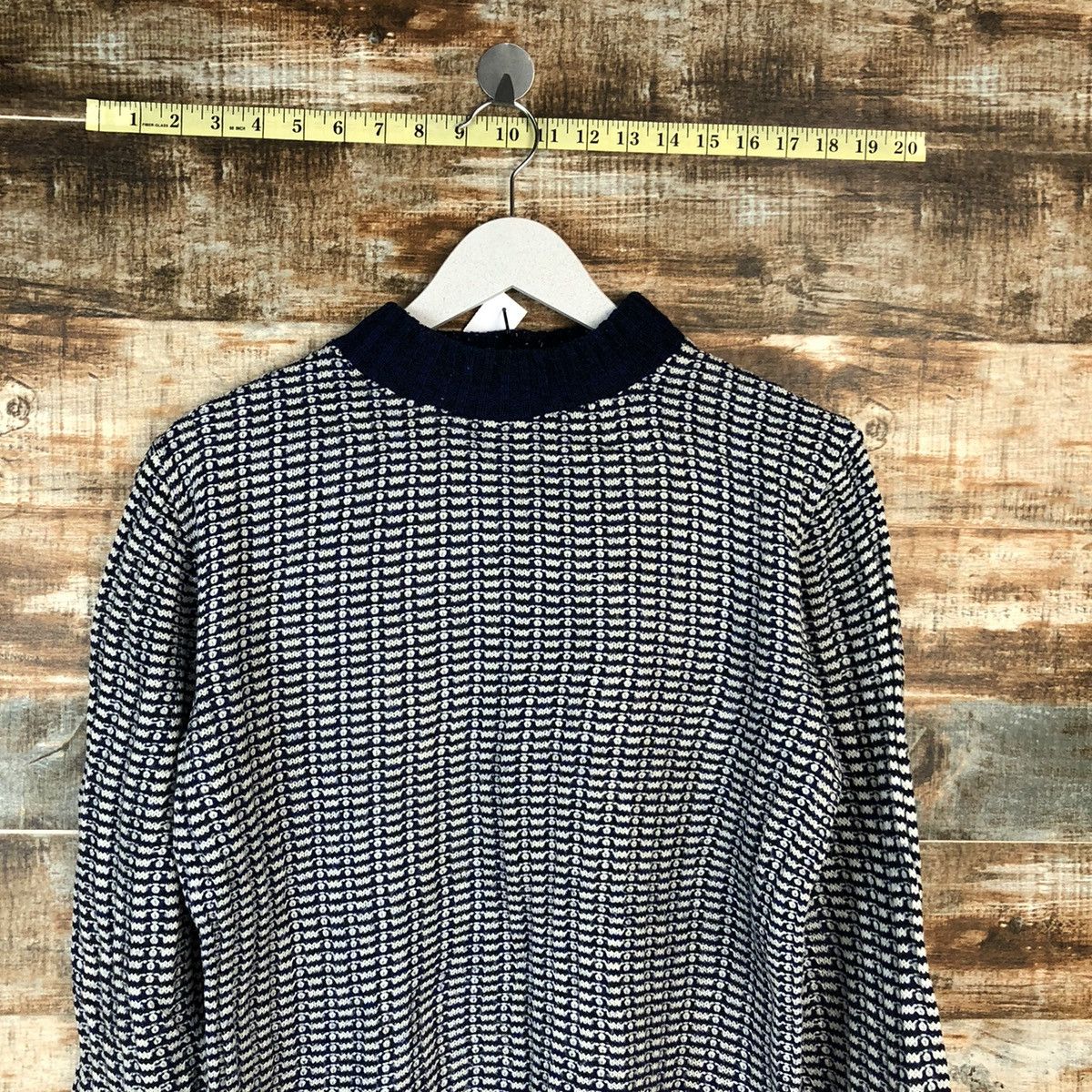 Homespun Knitwear × Japanese Brand × Vintage Japanese Brand Blue Knitwear #A1624 Size S / US 4 / IT 40 - 5 Thumbnail