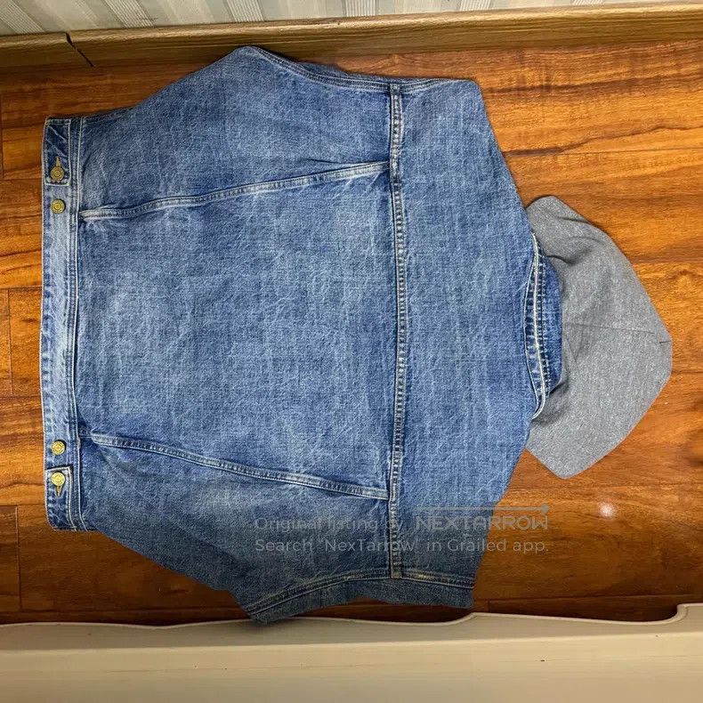 Fear of God Fear of God Denim patchwork hoodie Size US M / EU 48-50 / 2 - 2 Thumbnail