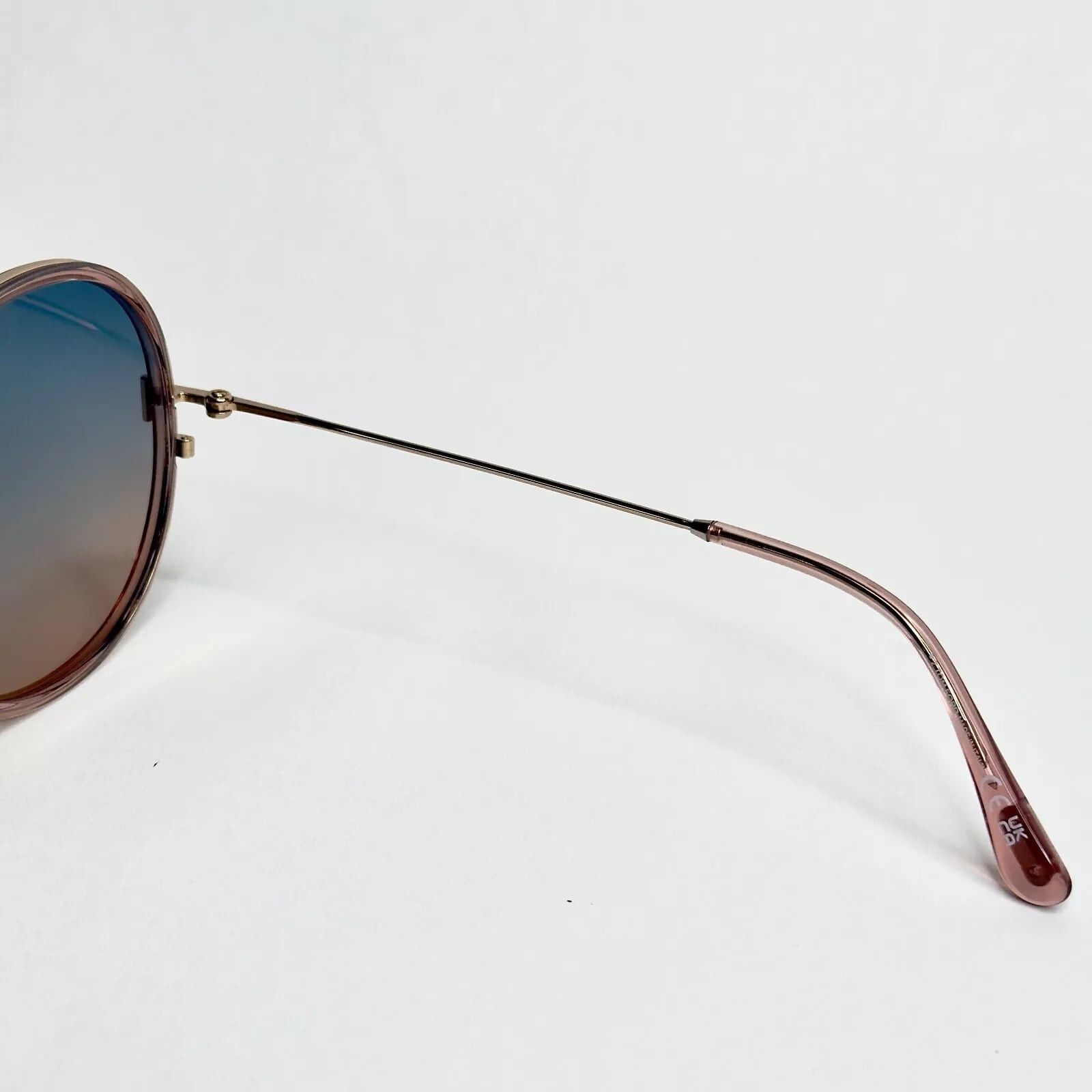 Tom Ford TOM FORD HUNTER 02 TF0946 72W Pink Blue Round Sunglasses 946 Size ONE SIZE - 9 Thumbnail