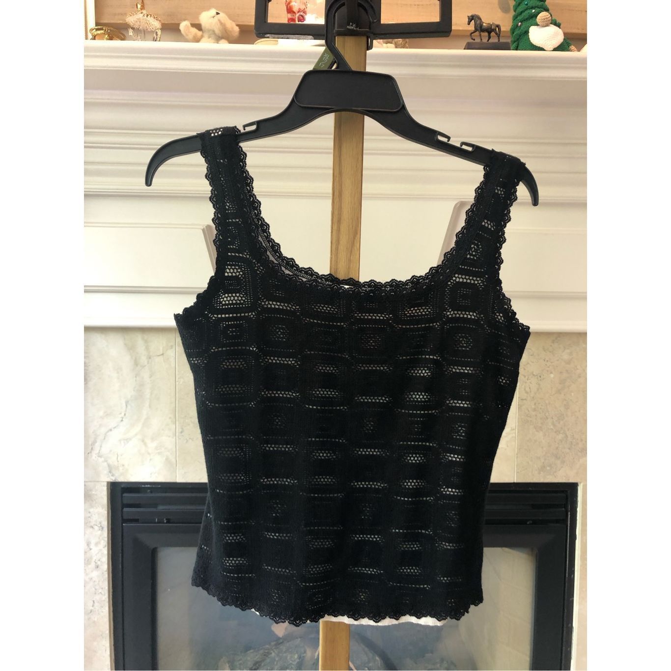 Other Arianne Women’s Black Elegant Lace Crip Tank Top Size L Size L / US 10 / IT 46 - 1 Thumbnail