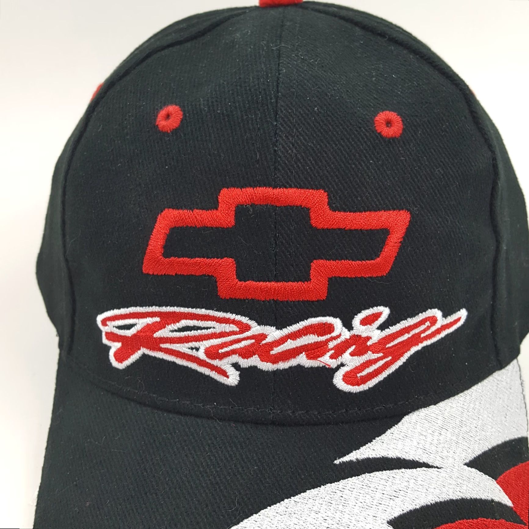 NASCAR VINTAGE Chevrolet NASCAR Racing Snapback Hat Baseball Cap Adjustable Black 90s Mens Size ONE SIZE - 2 Thumbnail