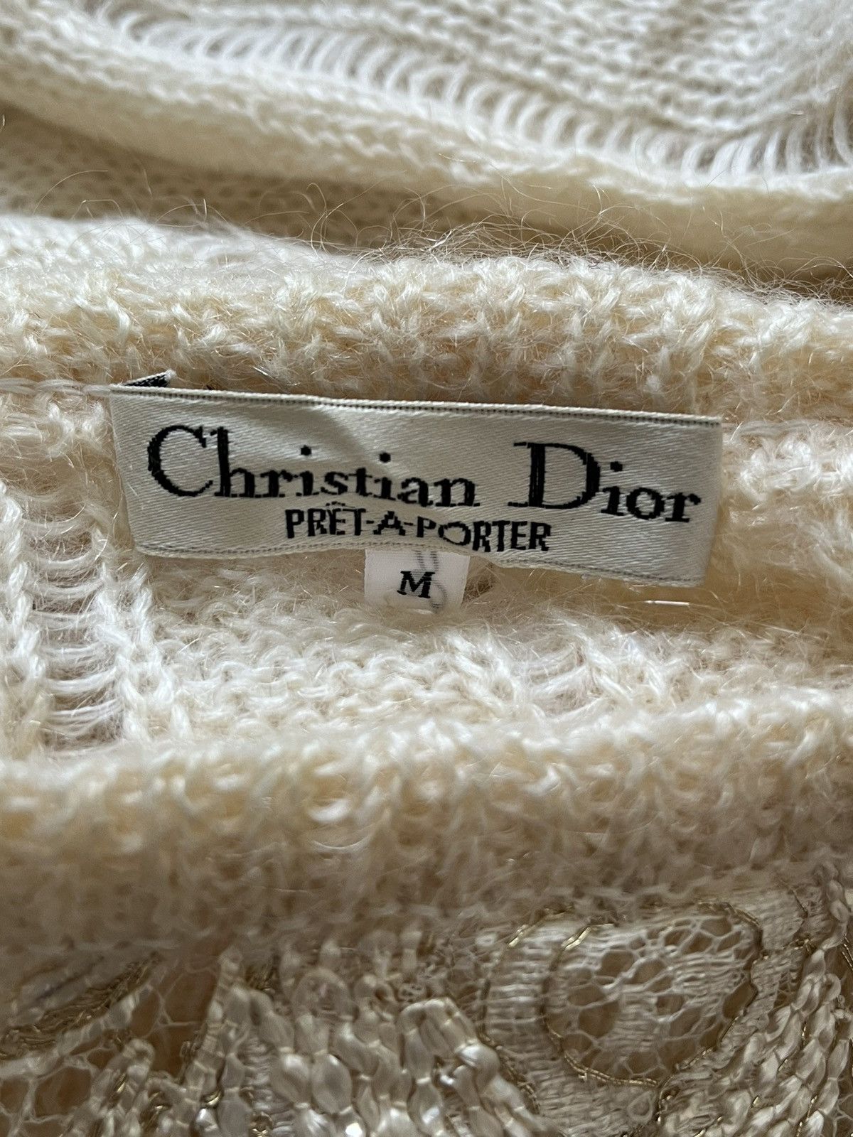 Christian Dior Monsieur Christian Dior Pret-a-Porter Balloon Sleeve Knit Sweater Size M / US 6-8 / IT 42-44 - 9 Thumbnail