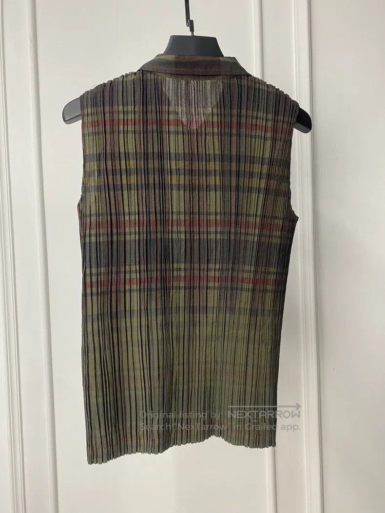 Issey Miyake Issey Miyake Pleated Plaid Top Size M / US 6-8 / IT 42-44 - 4 Thumbnail