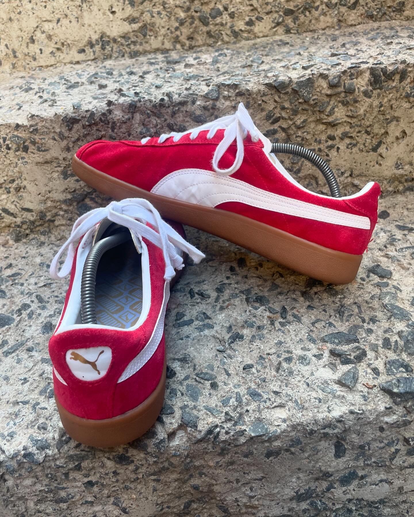 Puma × Vintage Rare Puma red star vintage sneakers Size US 12 / EU 45 - 6 Thumbnail