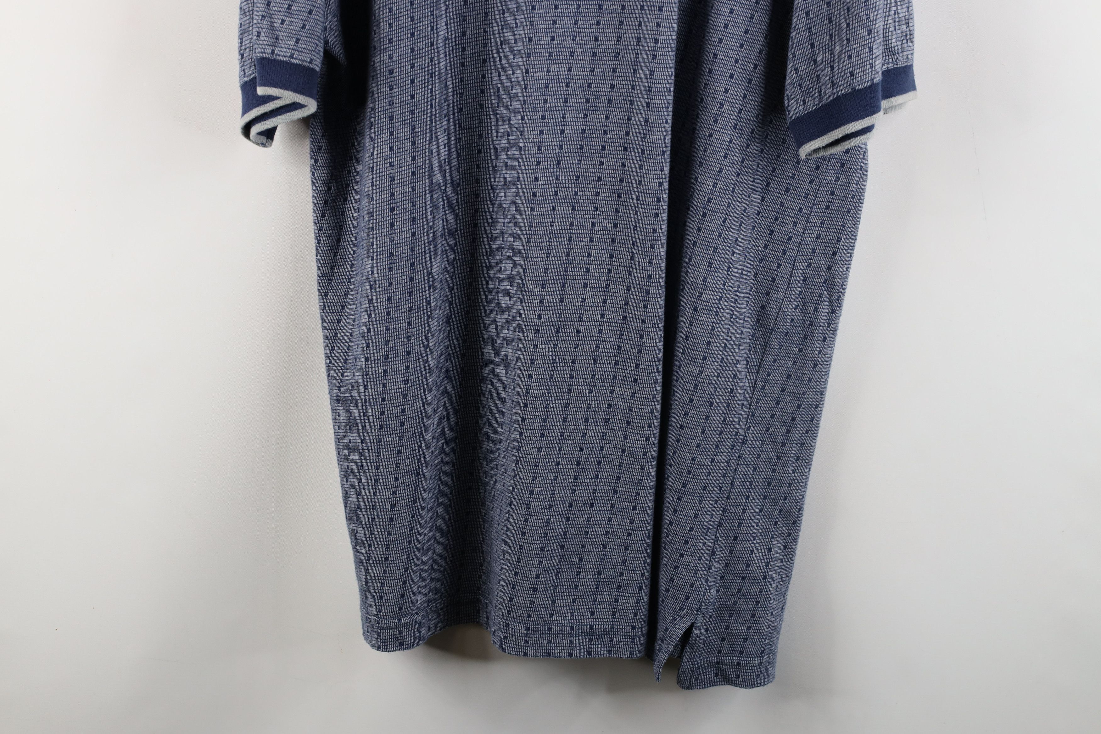 Vintage Vintage 90s Streetwear Geometric Knit Collared Golf Polo Size US L / EU 52-54 / 3 - 10 Thumbnail