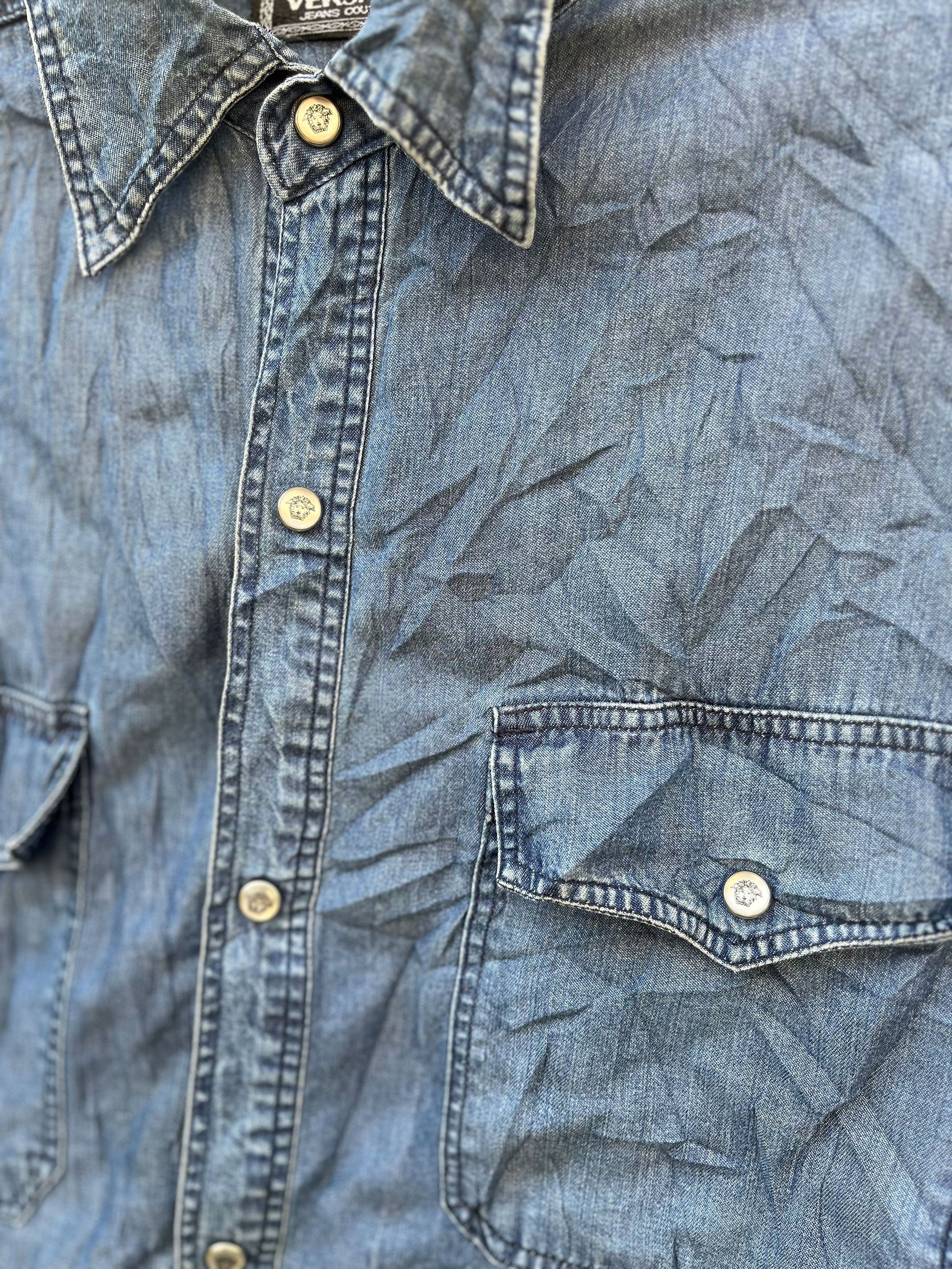 Versace Jeans Couture Vintage Versace Jeans Couture Pearl Snap American Western Size US L / EU 52-54 / 3 - 2 Thumbnail