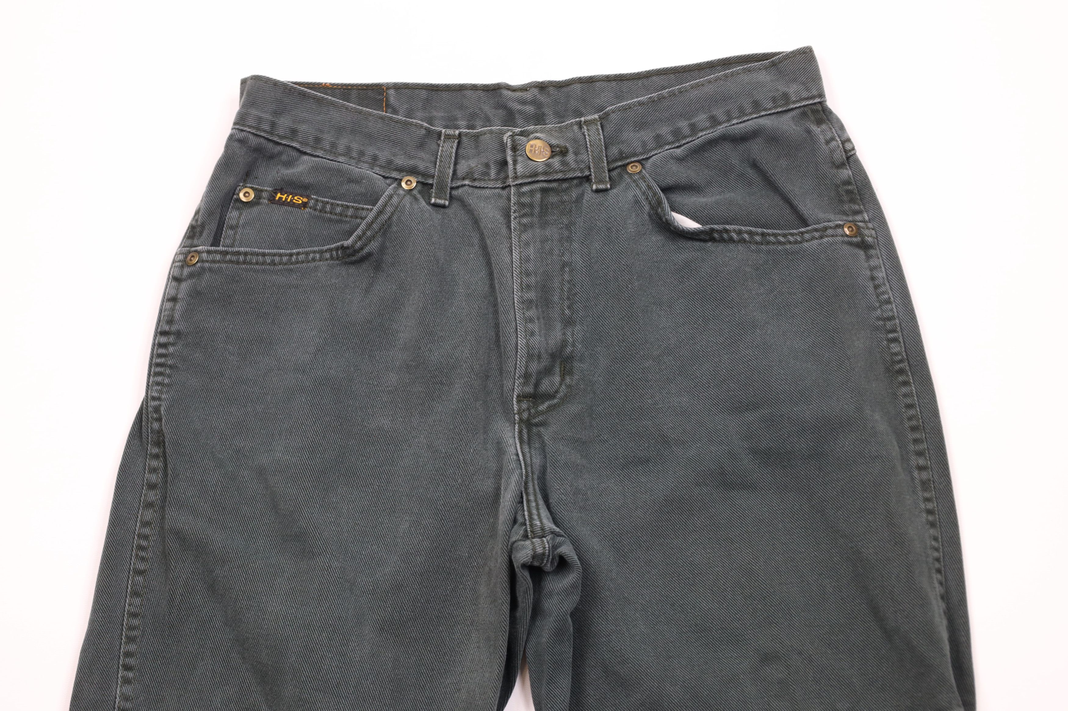 Vintage Vintage 90s Streetwear Straight Leg Denim Jeans Green USA Size US 30 / EU 46 - 2 Thumbnail