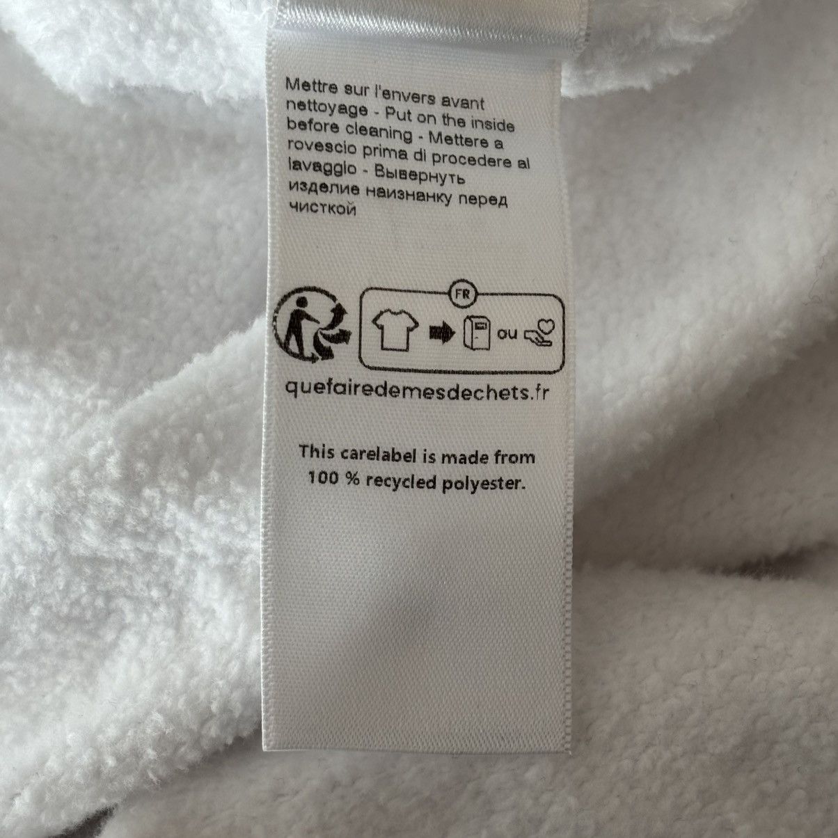 Lanvin Eusebio White Hoodie Size XL