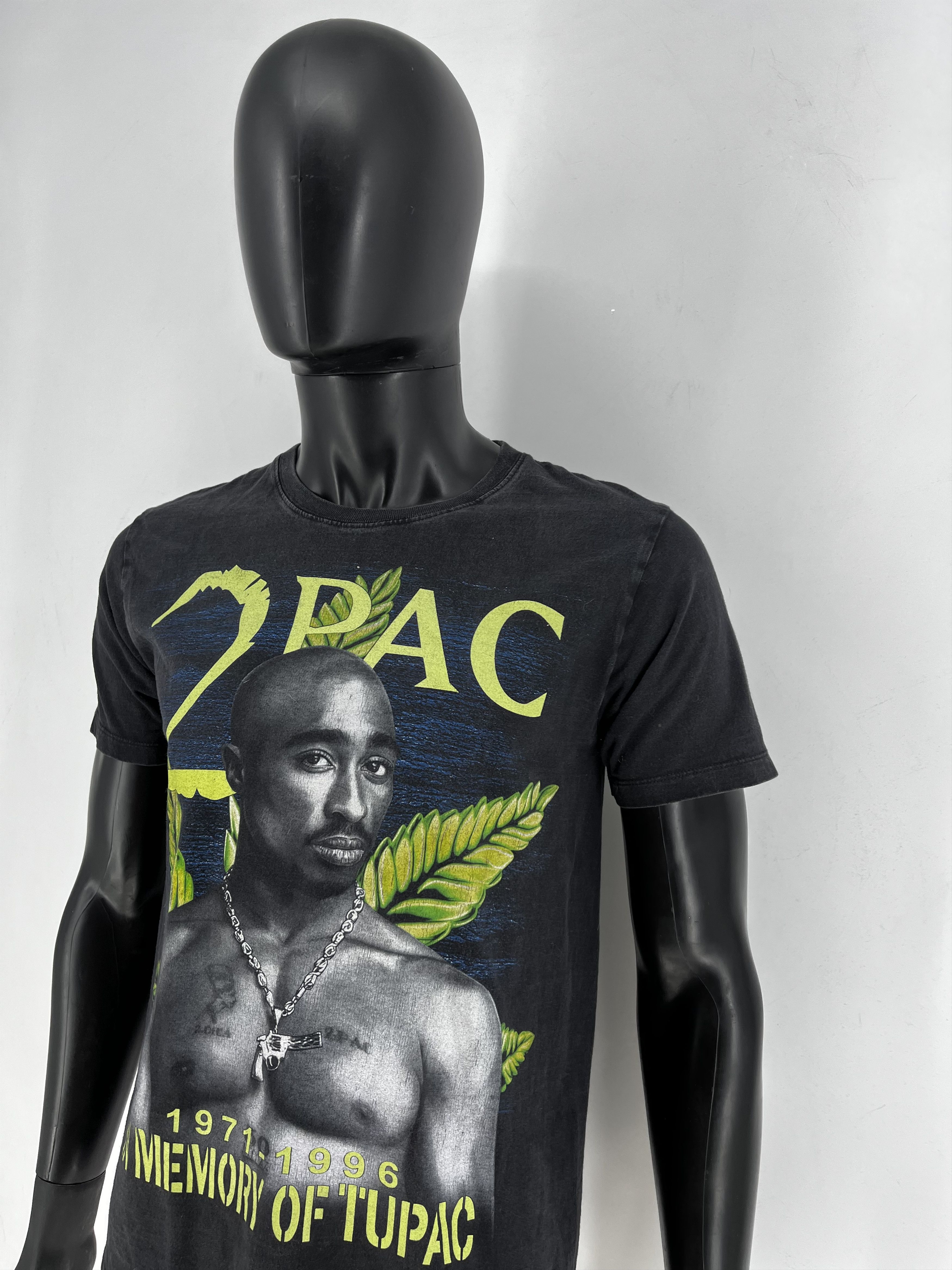 Band Tees Vintage 2Pac Tupac Shakur 1996 Men’s Black Double Sided Sz M Size US M / EU 48-50 / 2 - 5 Thumbnail