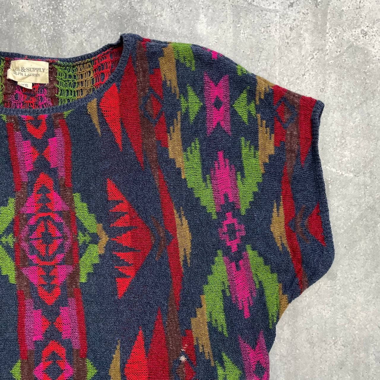 Denim & Supply Ralph Lauren Denim & Supply Ralph Lauren Aztec Pattern SS Sweater Women’s Size XS / US 0-2 / IT 36-38 - 11 Thumbnail