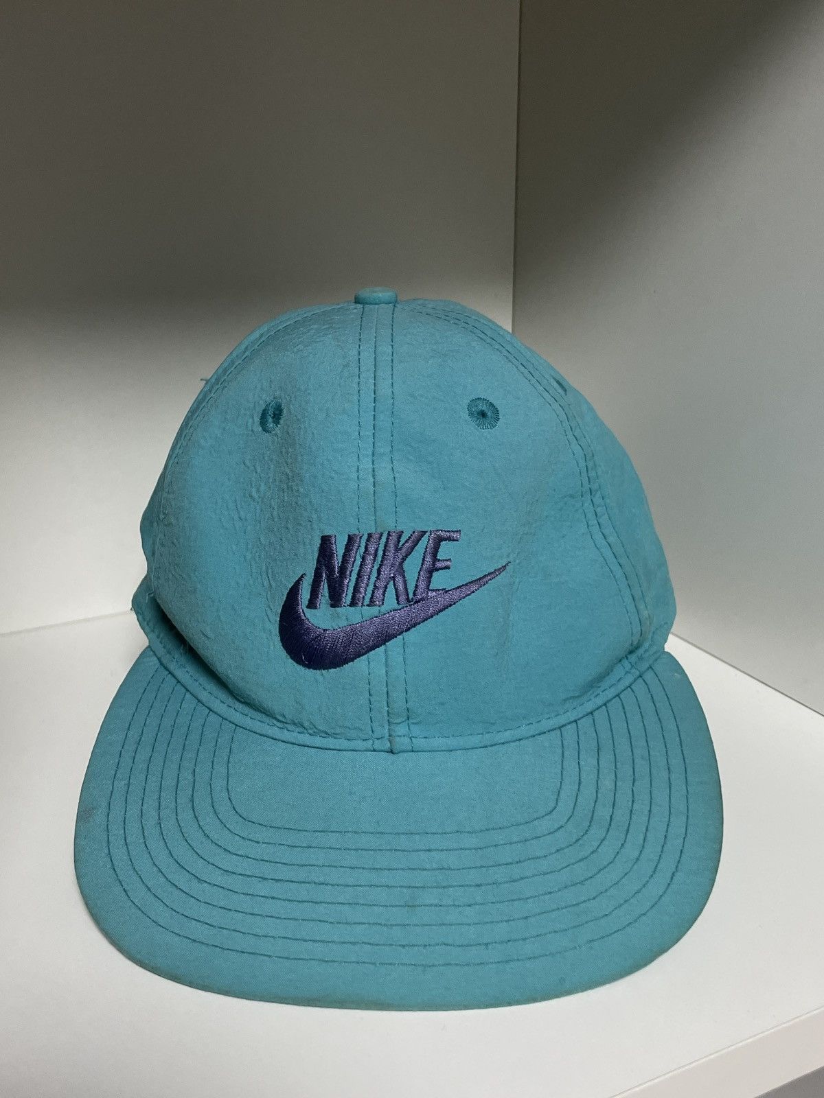 Jordan Brand × Nike × Vintage Vintage Nike Nylon Cap Made in Taiwan Hat Y2K rap USA Size ONE SIZE - 8 Thumbnail